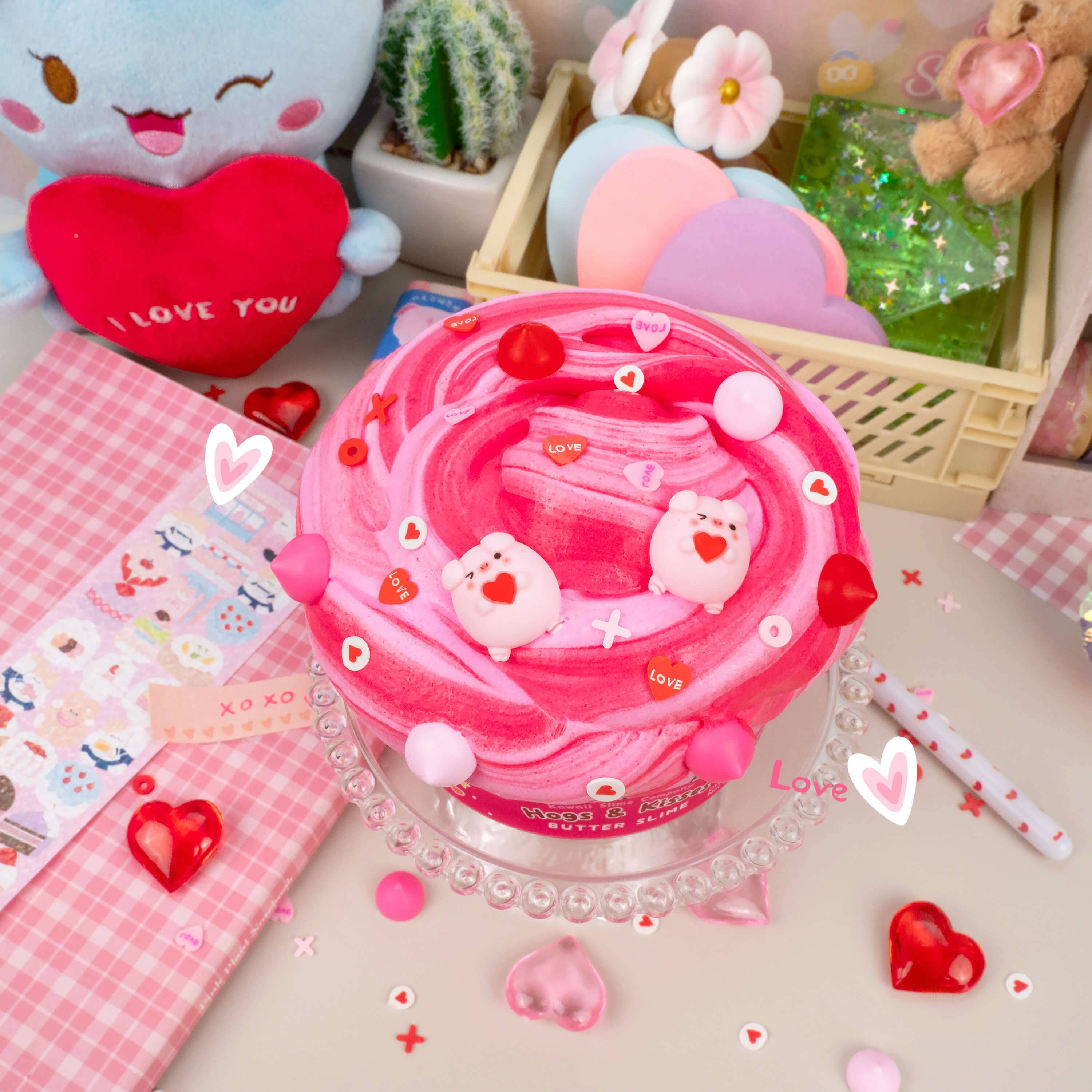 Hogs & Kisses Butter Signature Dome™ Slime | Kawaii Slime