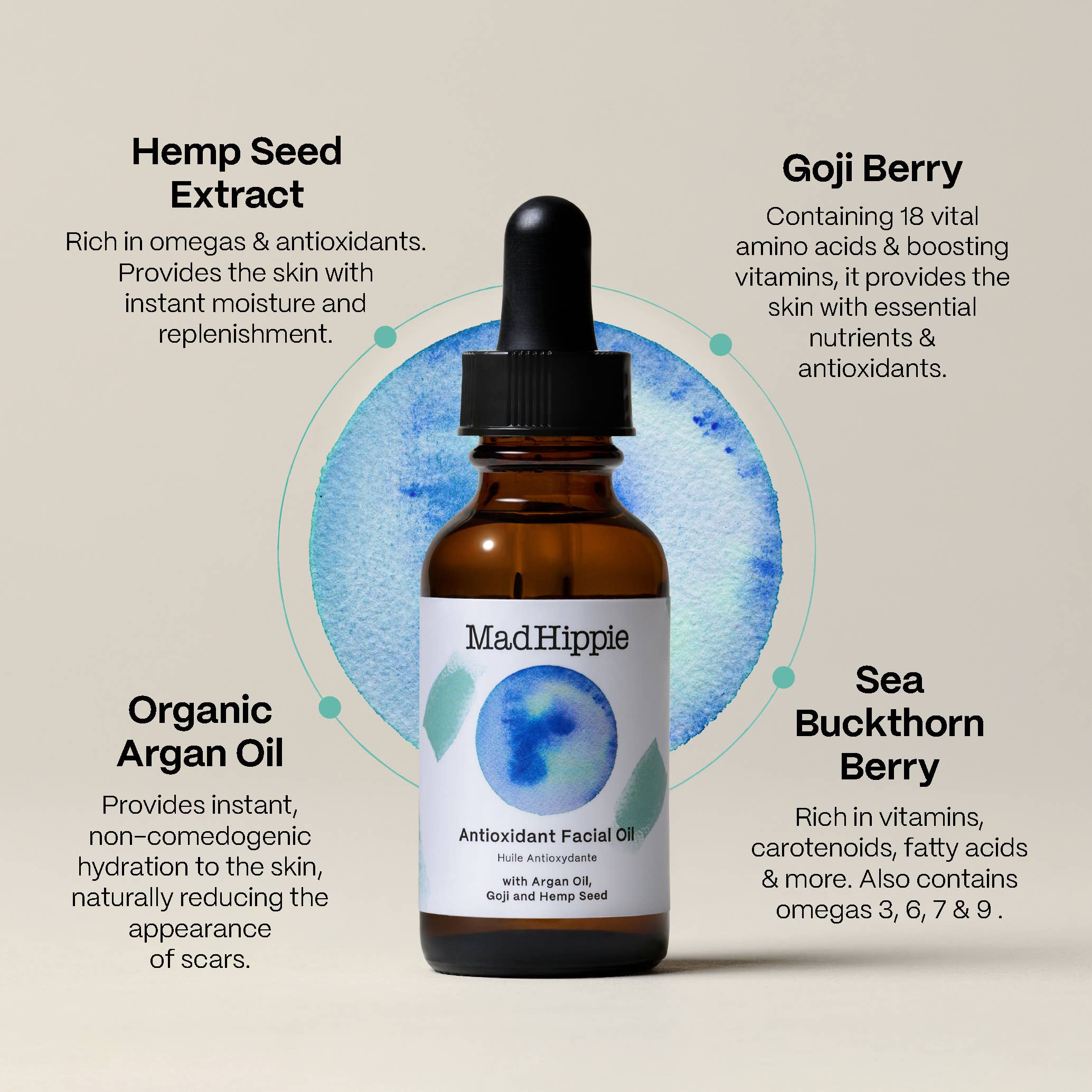 Antioxidant Facial Oil | Mad Hippie