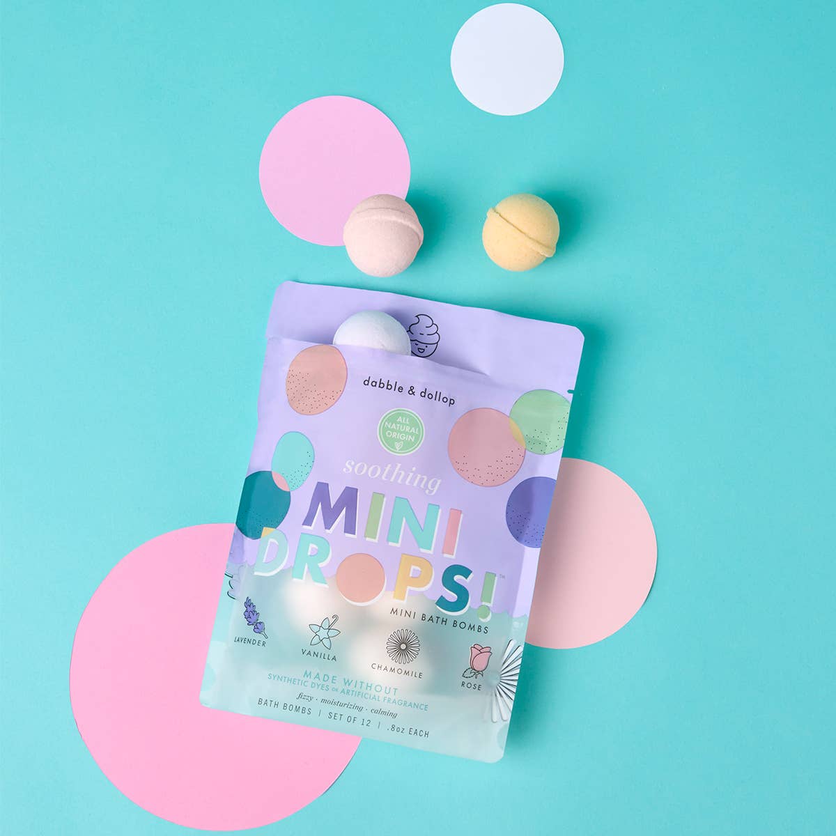 Mini Drops Bath Bombs - Soothing | Dabble & Dollup