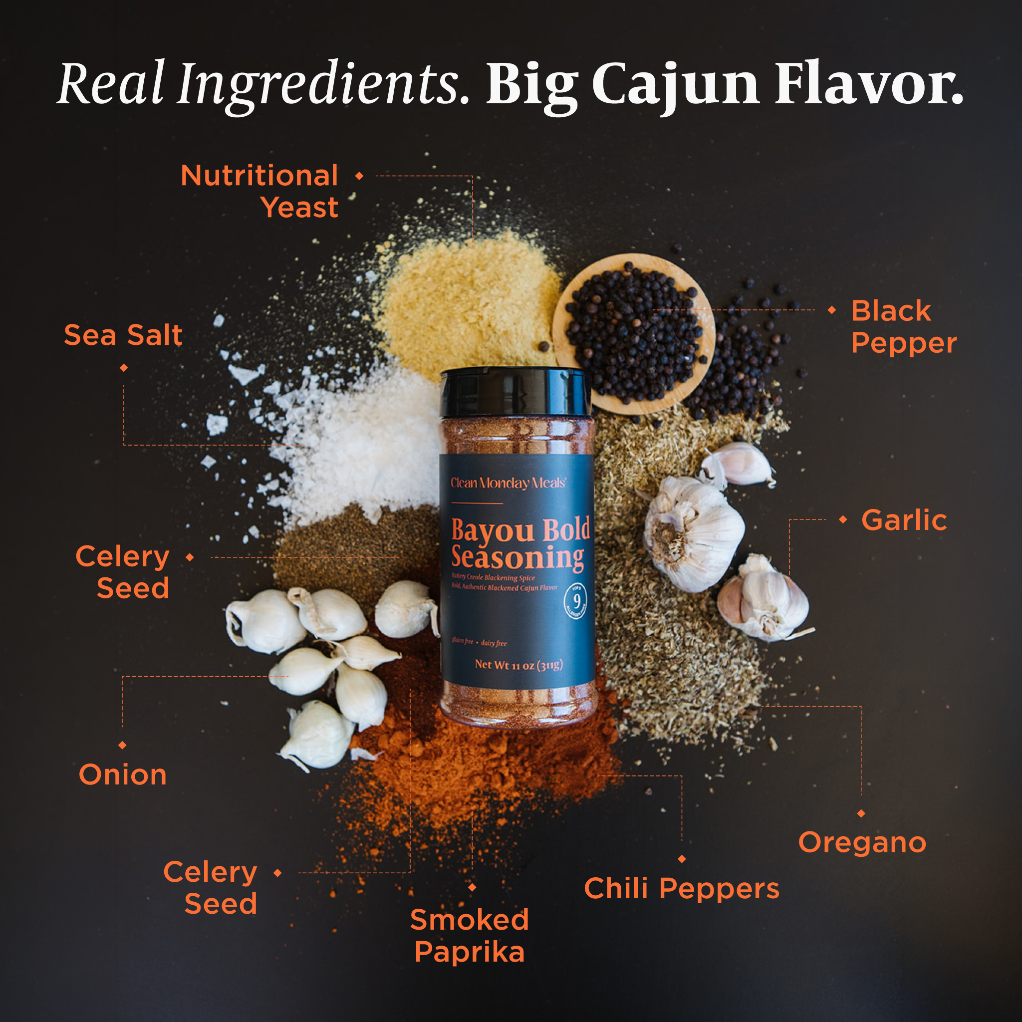 Bayou Bold Seasoning | Clean Monday Meals