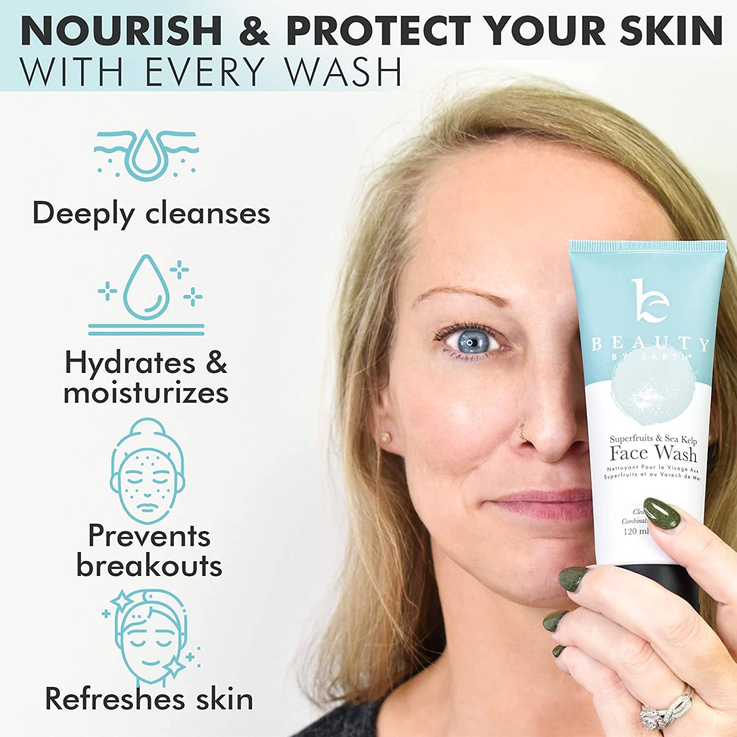 Facial Wash Superfruits & Sea Kelp | Beauty by Earth