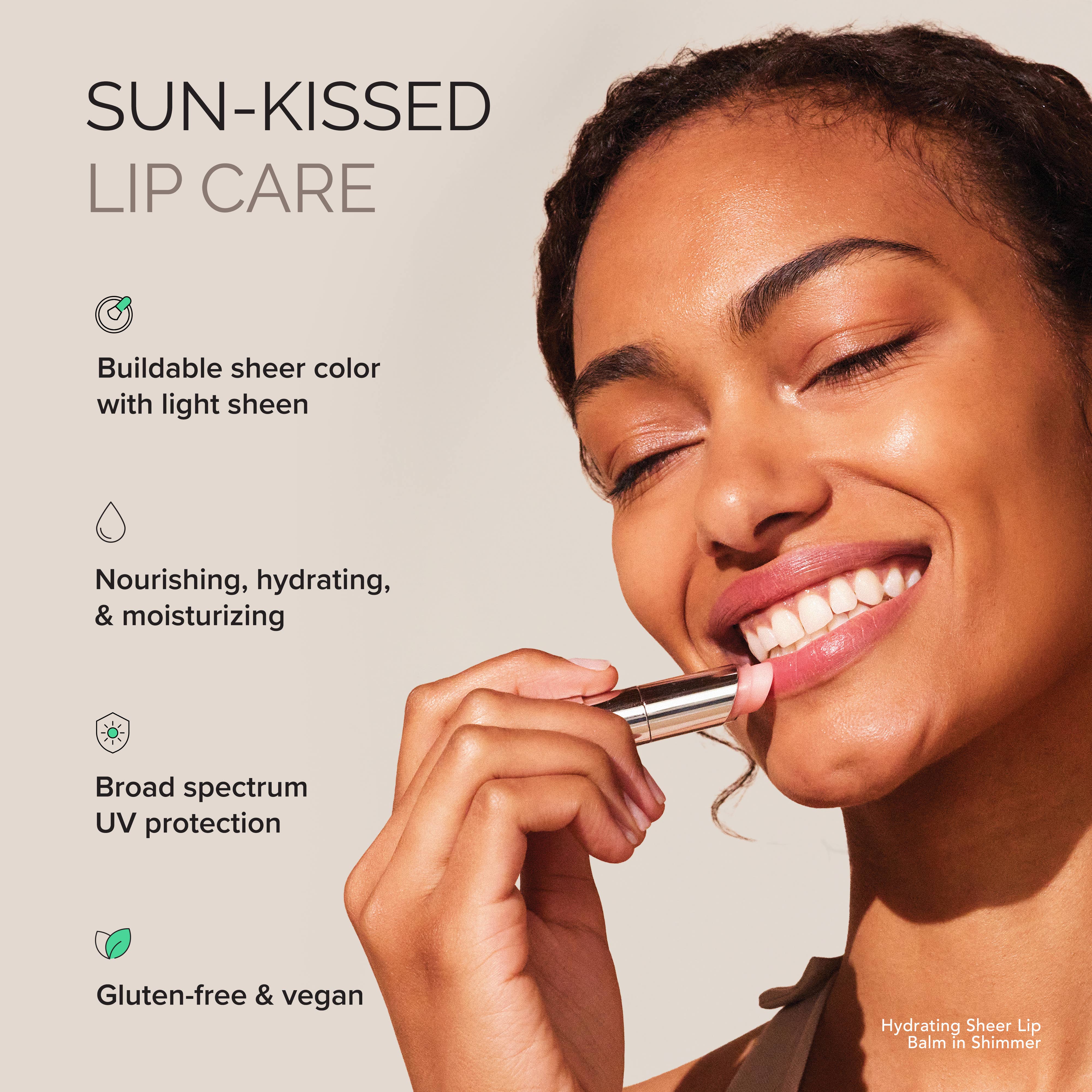 Hydrating Sheer Lip Balm SPF 30 Shimmer (PH Reactive Tint) | MDSolarSciences