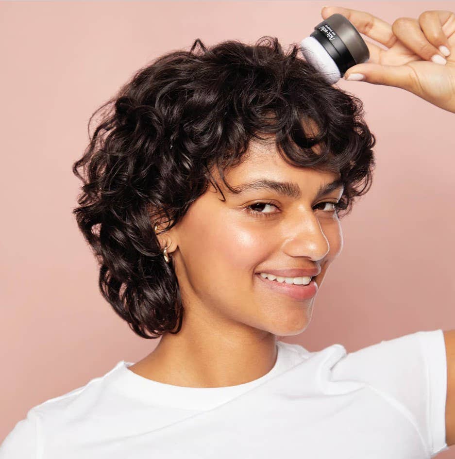 Dark Volumizing Rice Protein Dry Shampoo with Puff | KITSCH