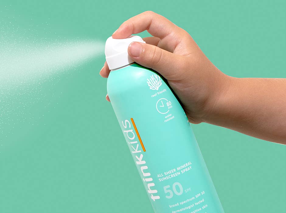 Kids SPF 50 Sheer Mineral Sunscreen Spray | ThinkSun