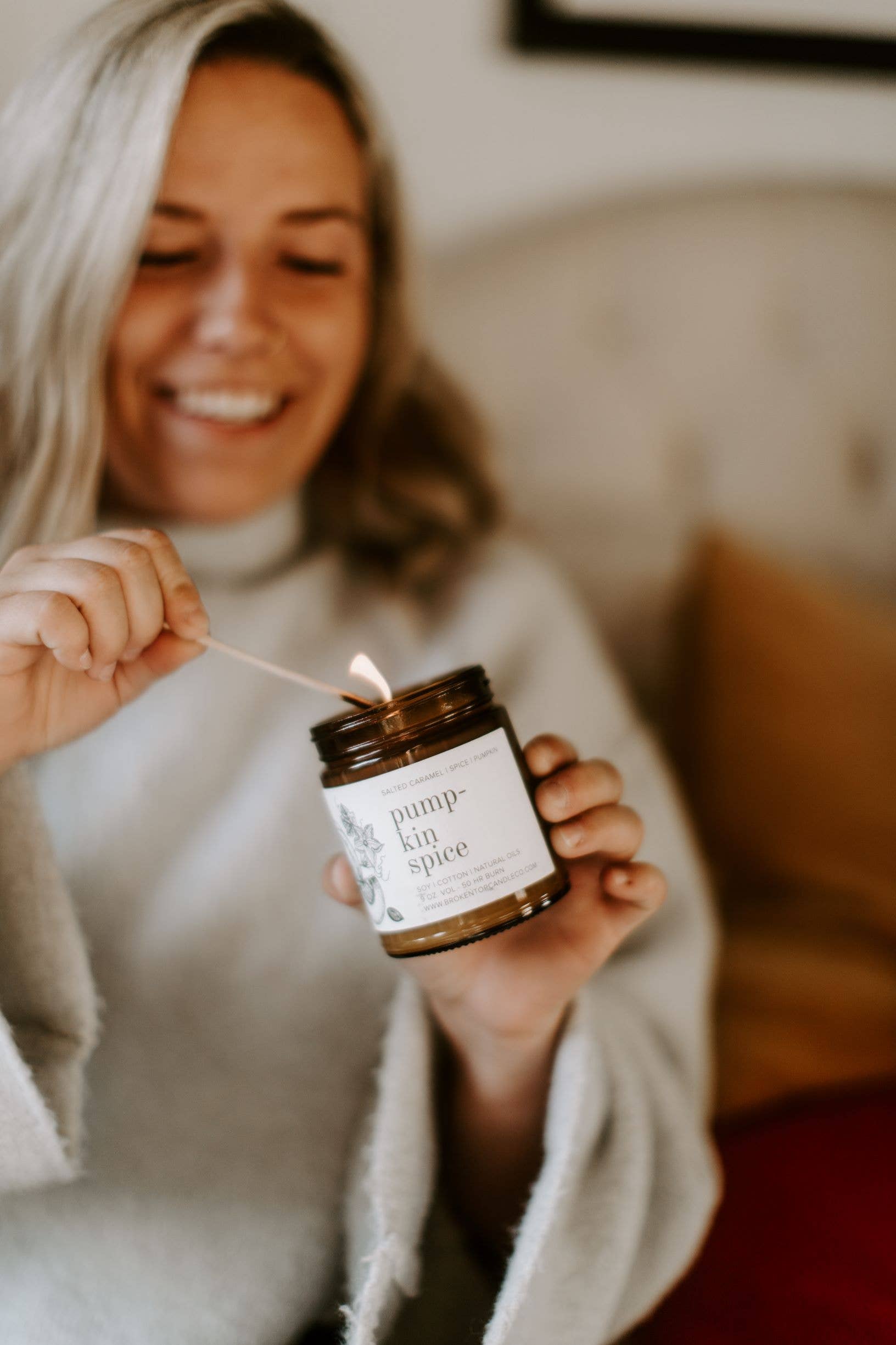 Pumpkin Spice Natural Soy Candle 9 oz | Broken Top Goods