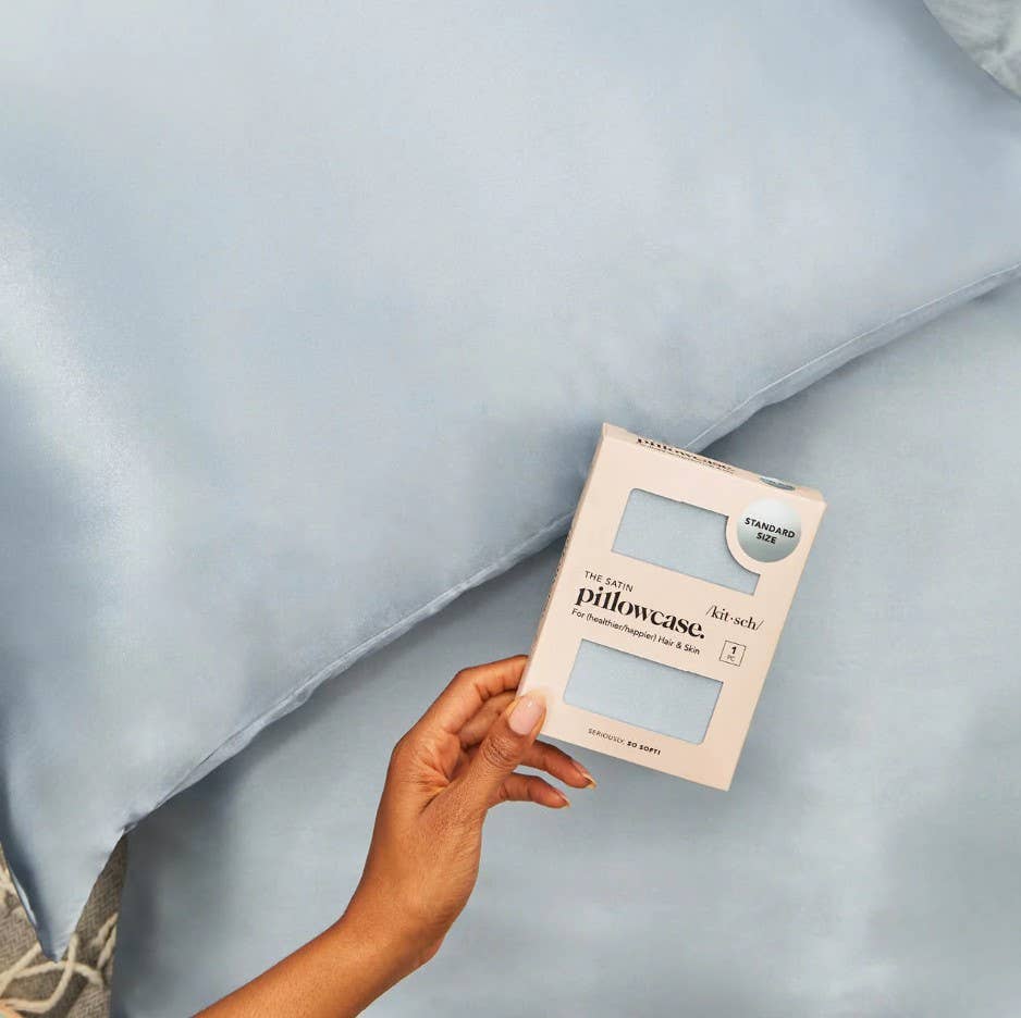 Satin Pillowcase Standard - Haze Blue | KITSCH