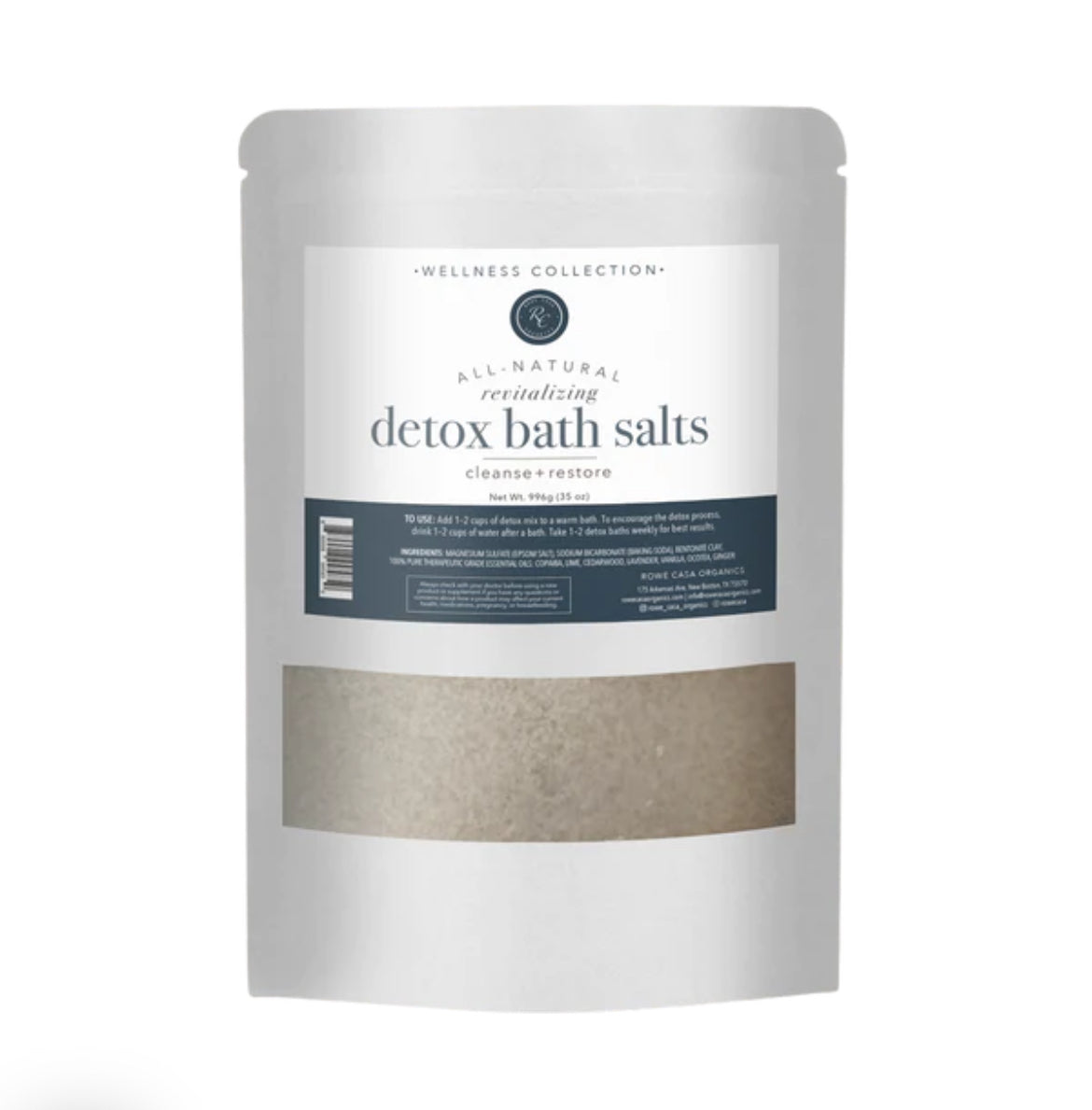 Detox Bath Salts 35 oz | Rowe Casa Organics