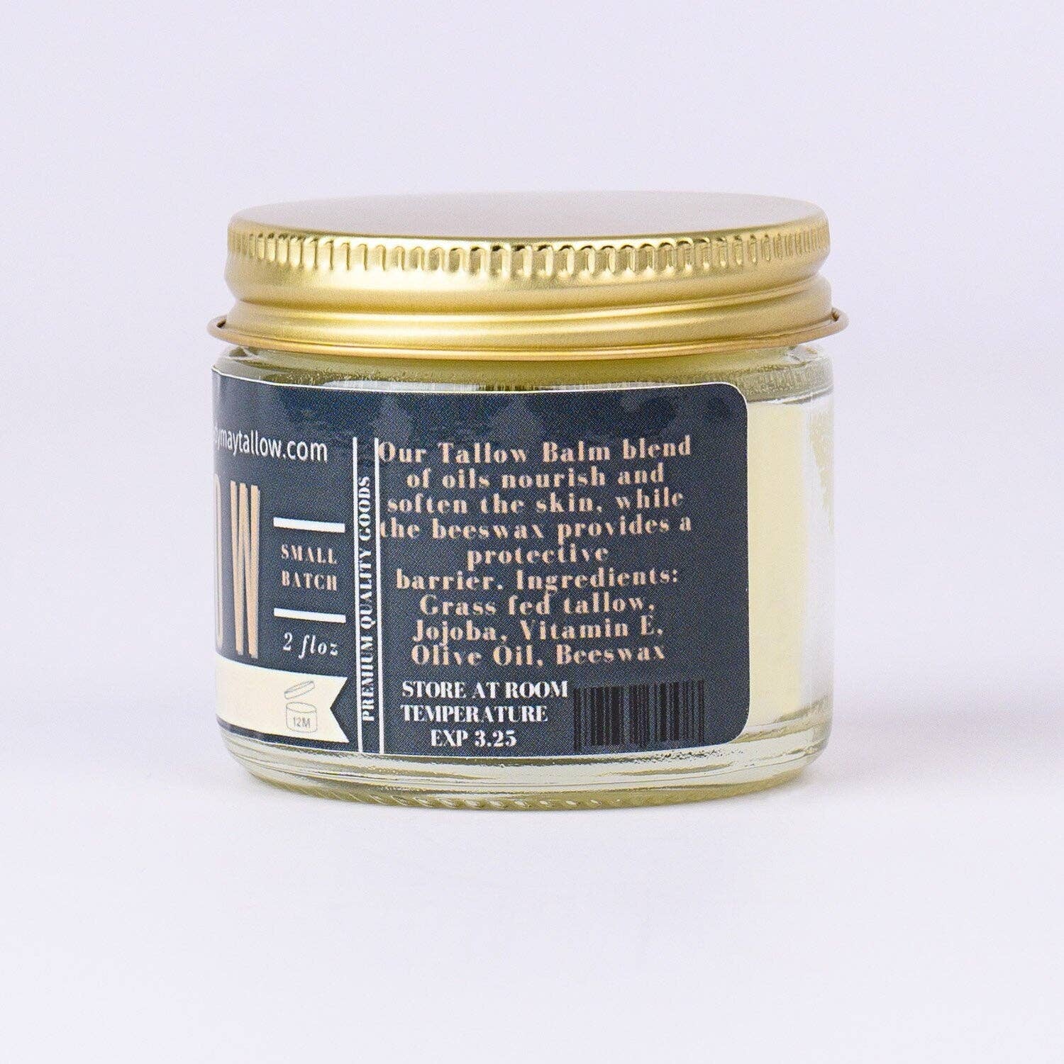 Unscented Tallow Balm - All Natural Grass Fed Beef Tallow Moisturizer | Lady May Tallow