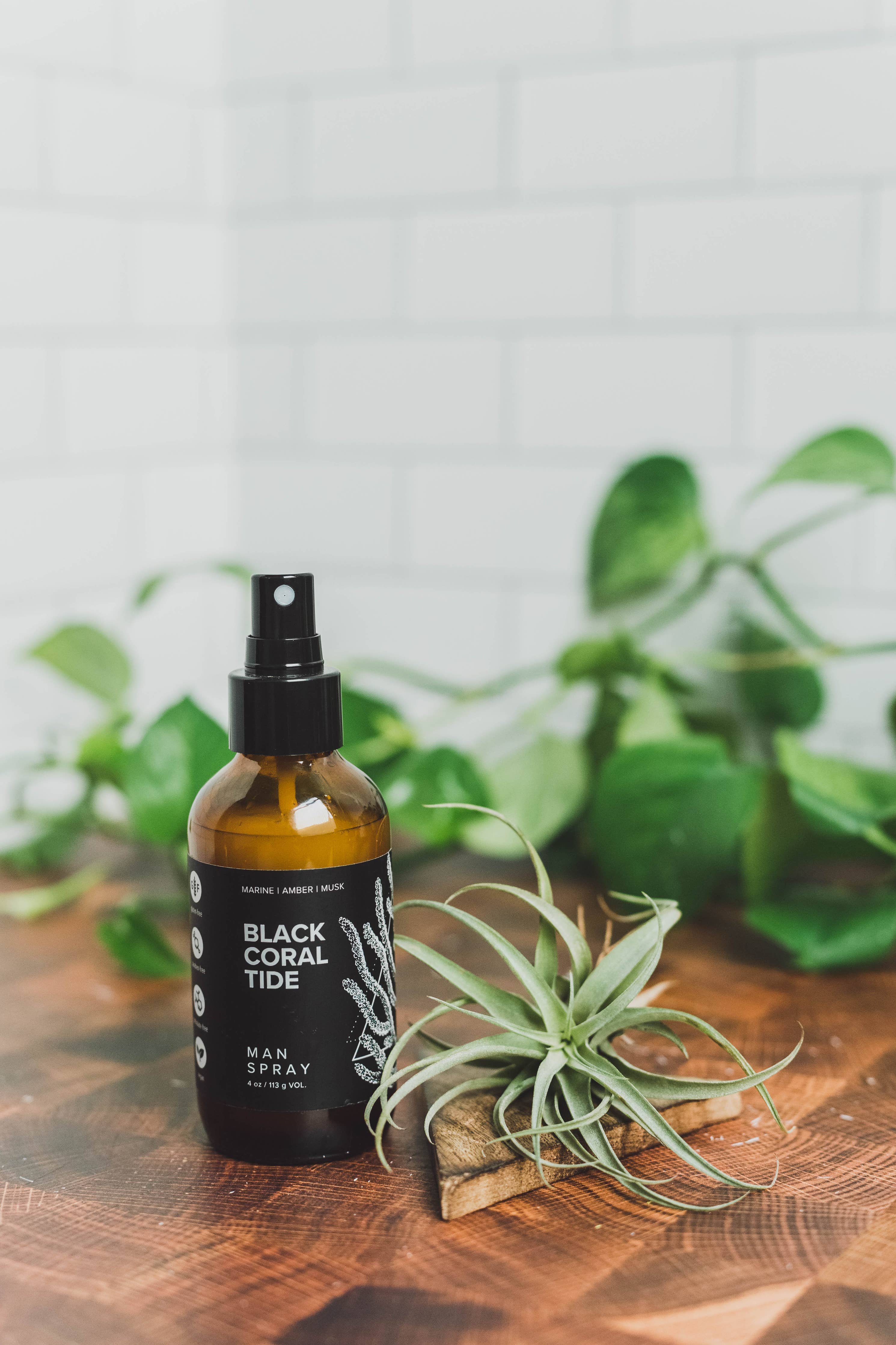 Man Spray 4 oz Black Coral Tide | Broken Top Goods