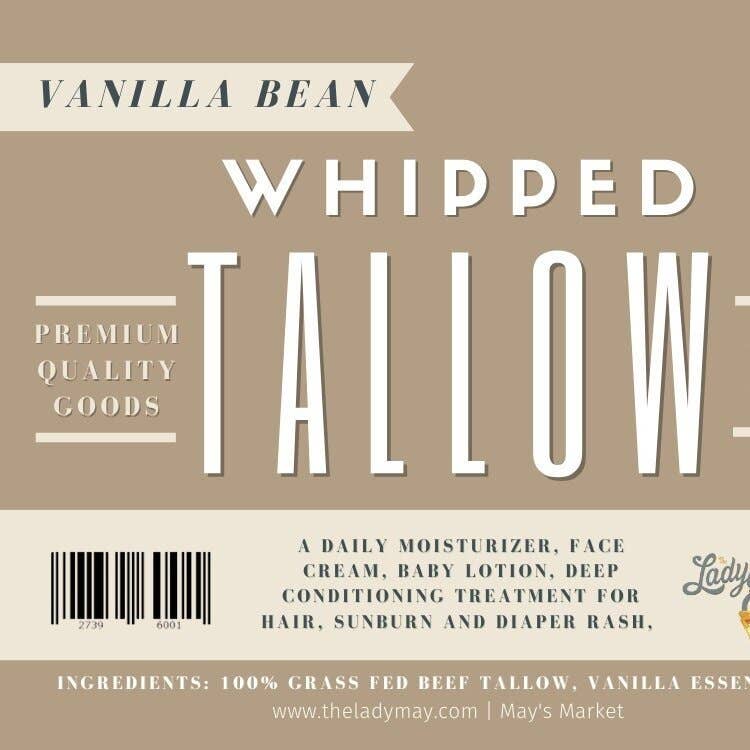 Whipped Tallow Vanilla Moisturizer | Lady May Tallow