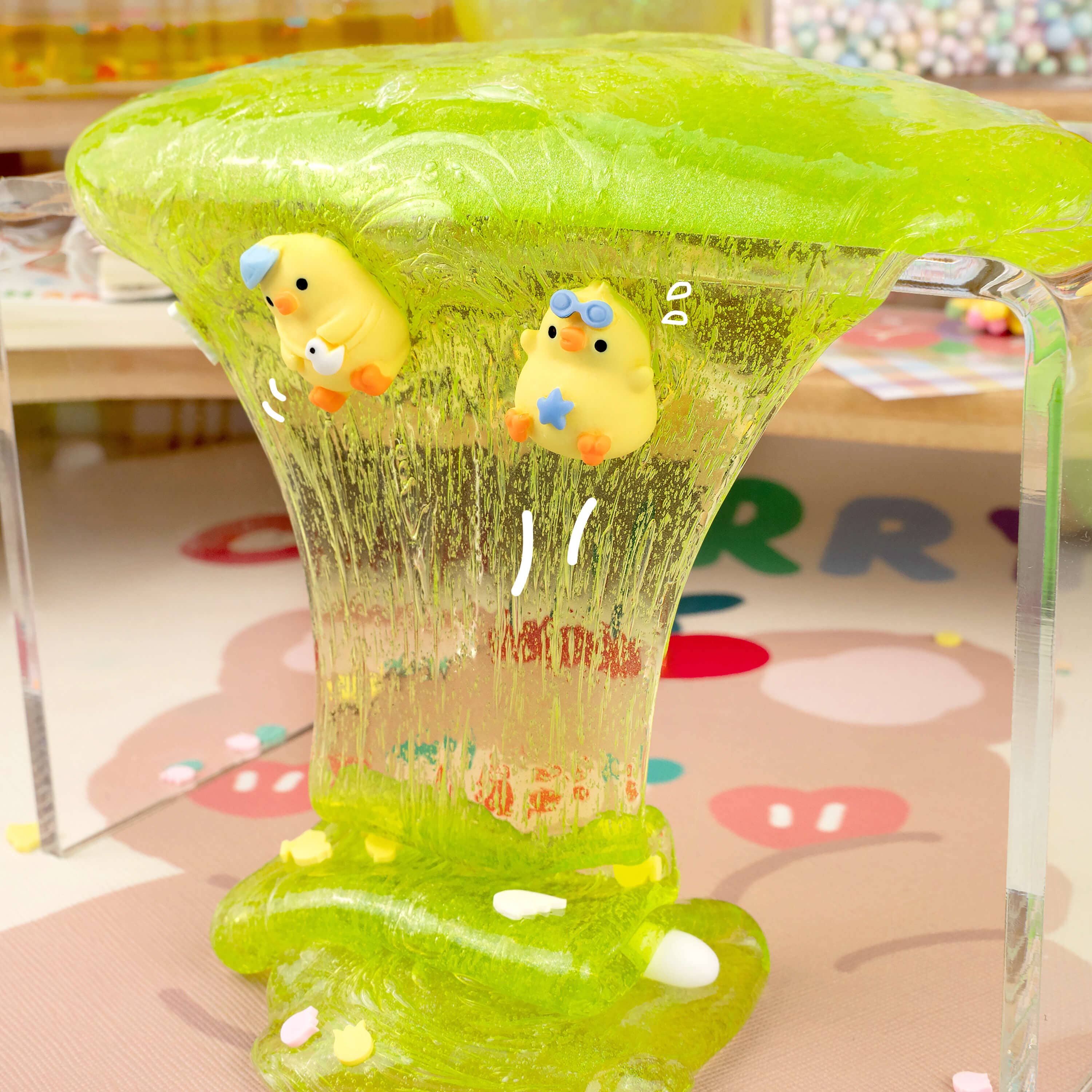 Spring Chicken Clear Signature Dome™ Slime | Kawaii Slime