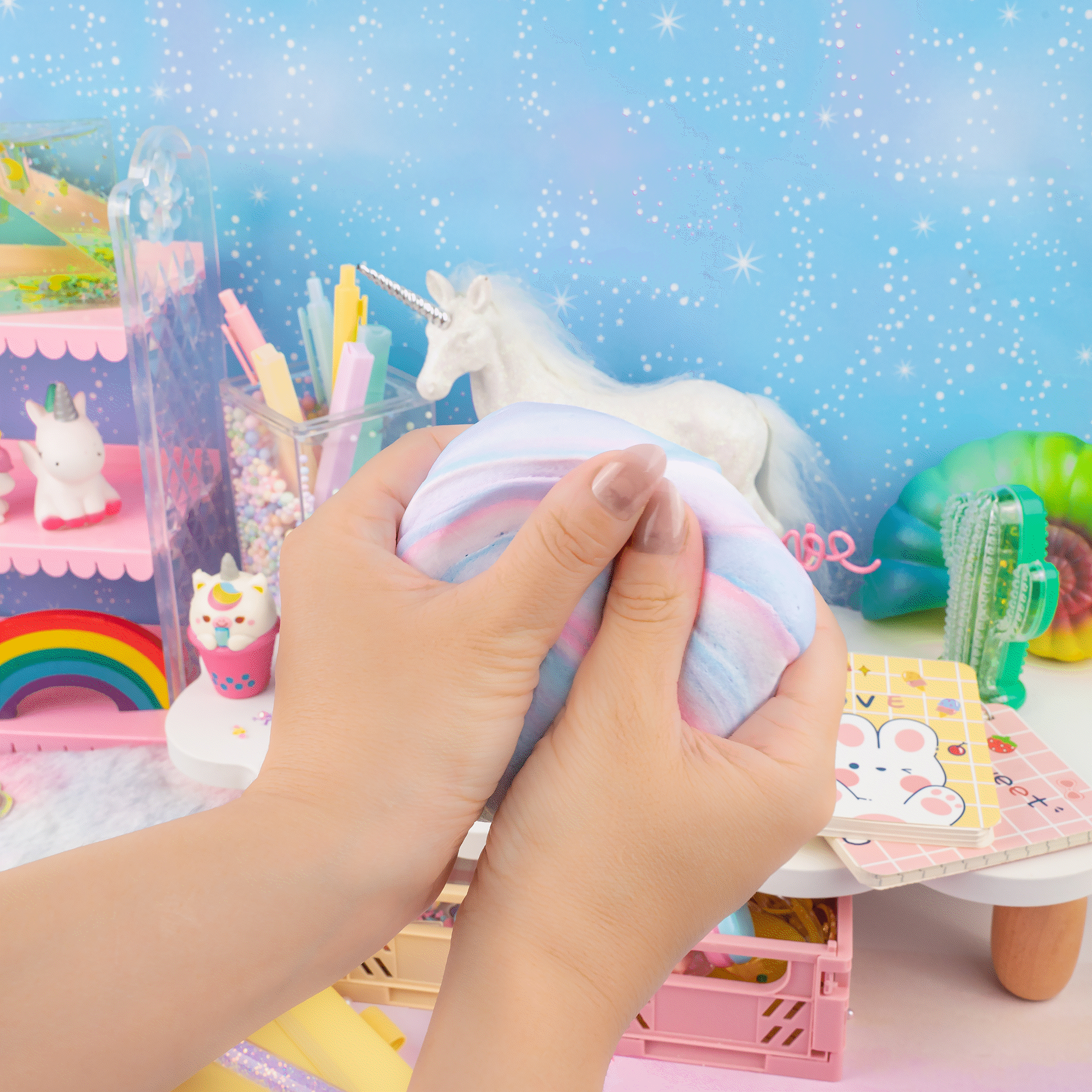Unicorn Tales Sunbeam Serenade Butter Signature Dome™ Slime | Kawaii Slime