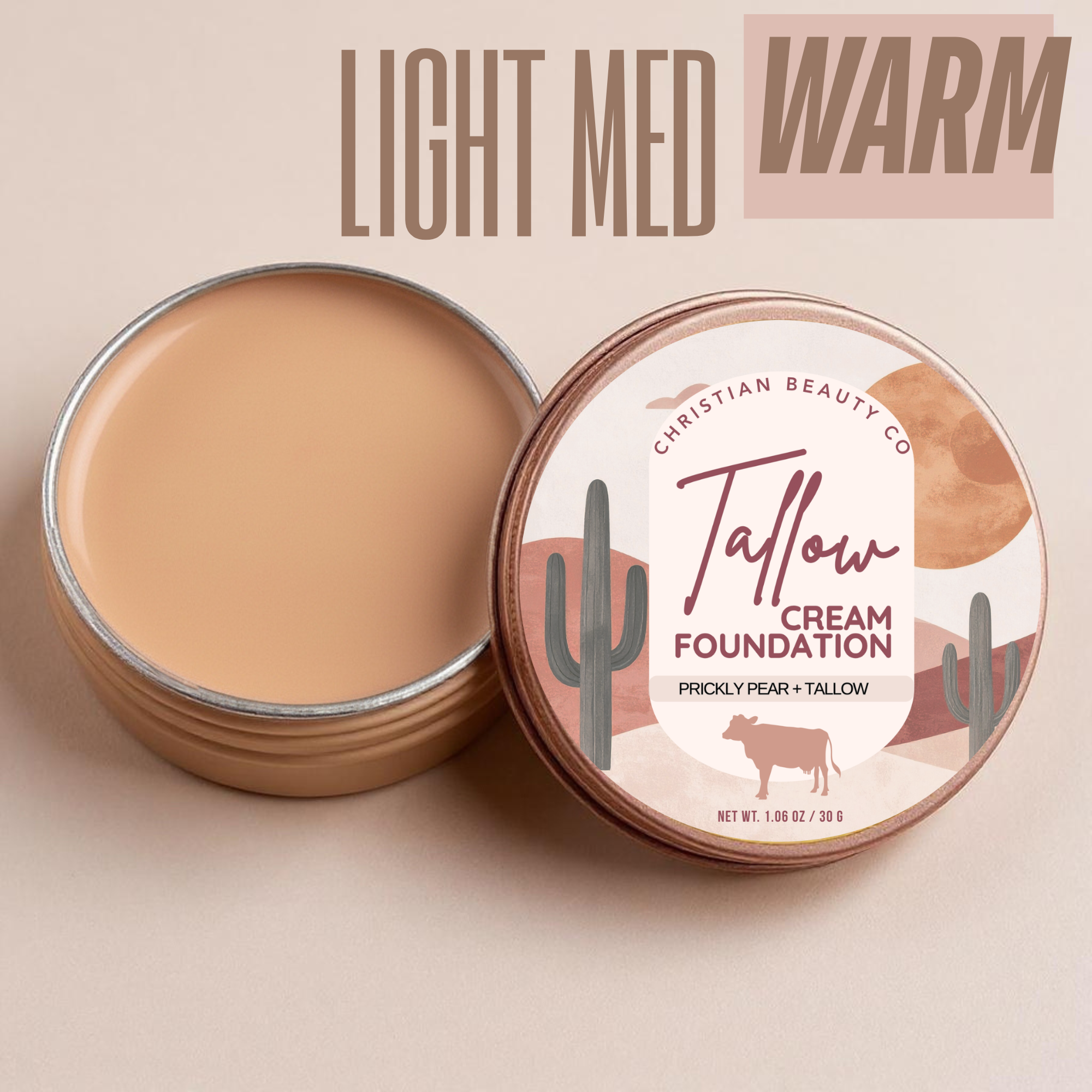 Tallow Cream Foundation | Christian Beauty Co