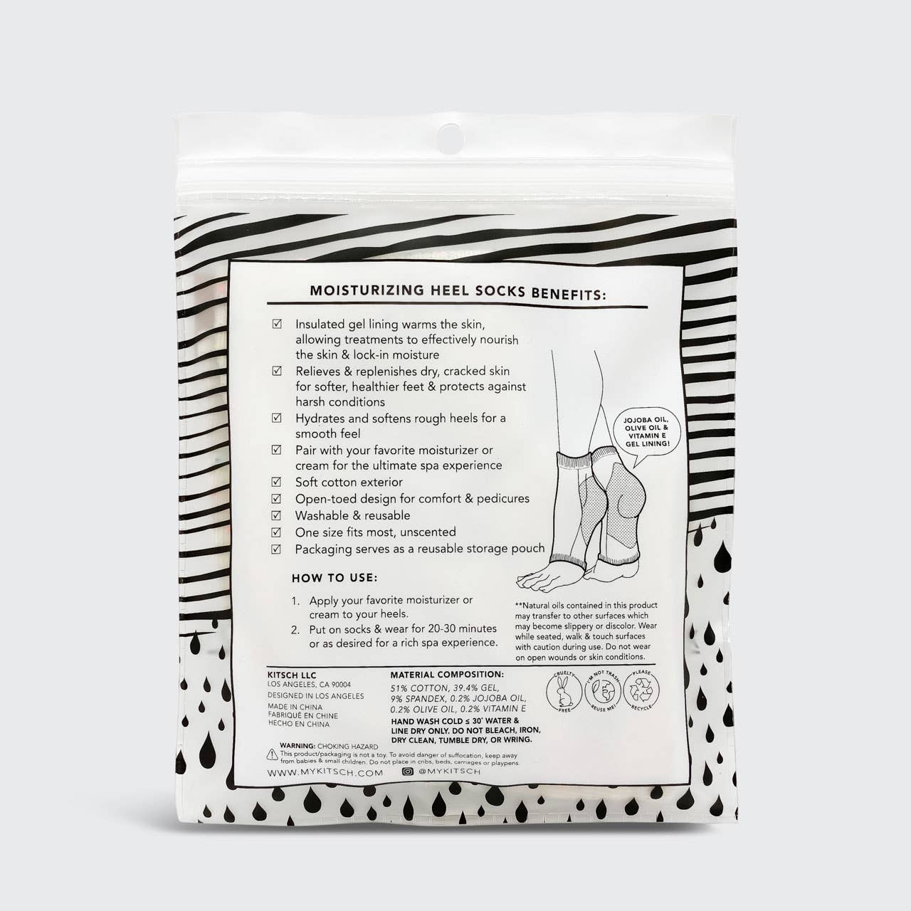 Moisturizing Heel Socks | KITSCH