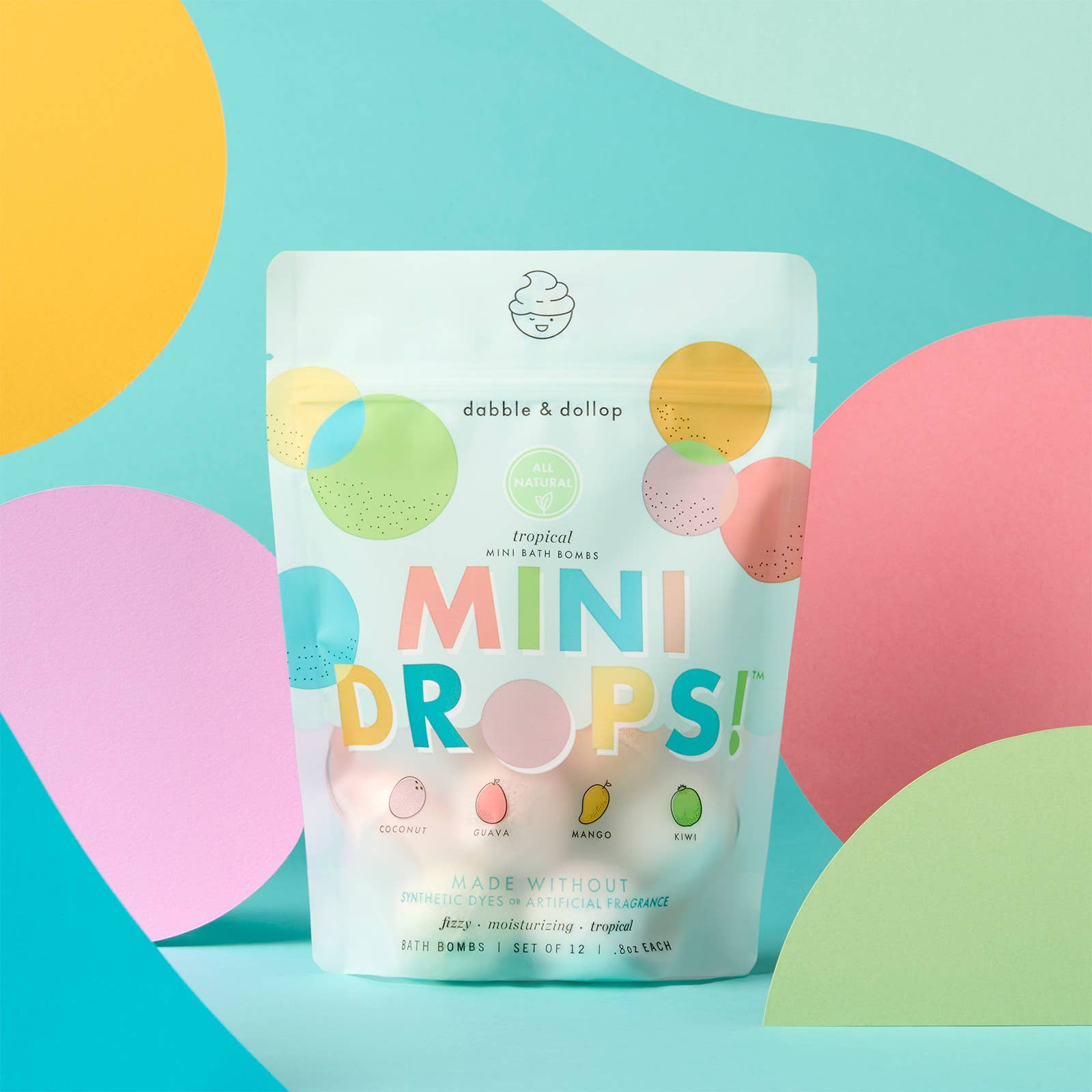 Mini Drops Bath Bombs - Tropical | Dabble & Dollup