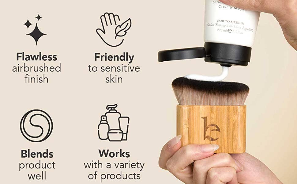 Self Tanner Application Kabuki Body Blending Brush | Beauty by Earth