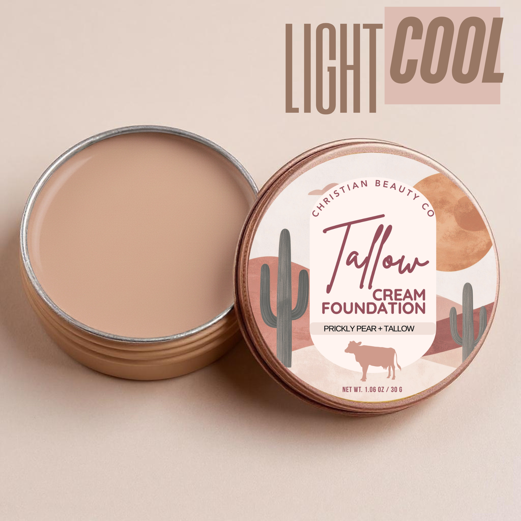 Tallow Cream Foundation | Christian Beauty Co
