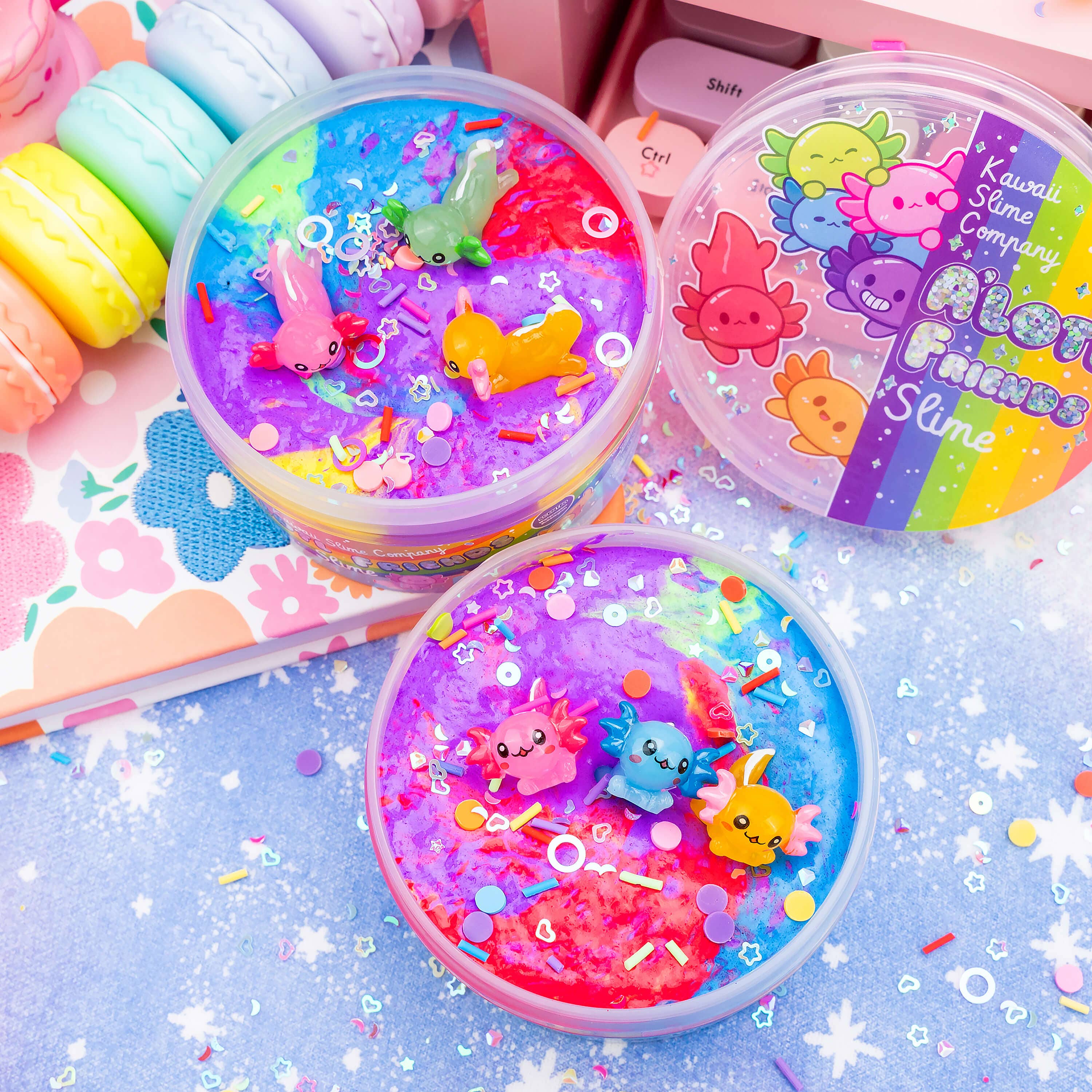 A'lotl Friends Butter Signature Dome™ Slime | Kawaii Slime