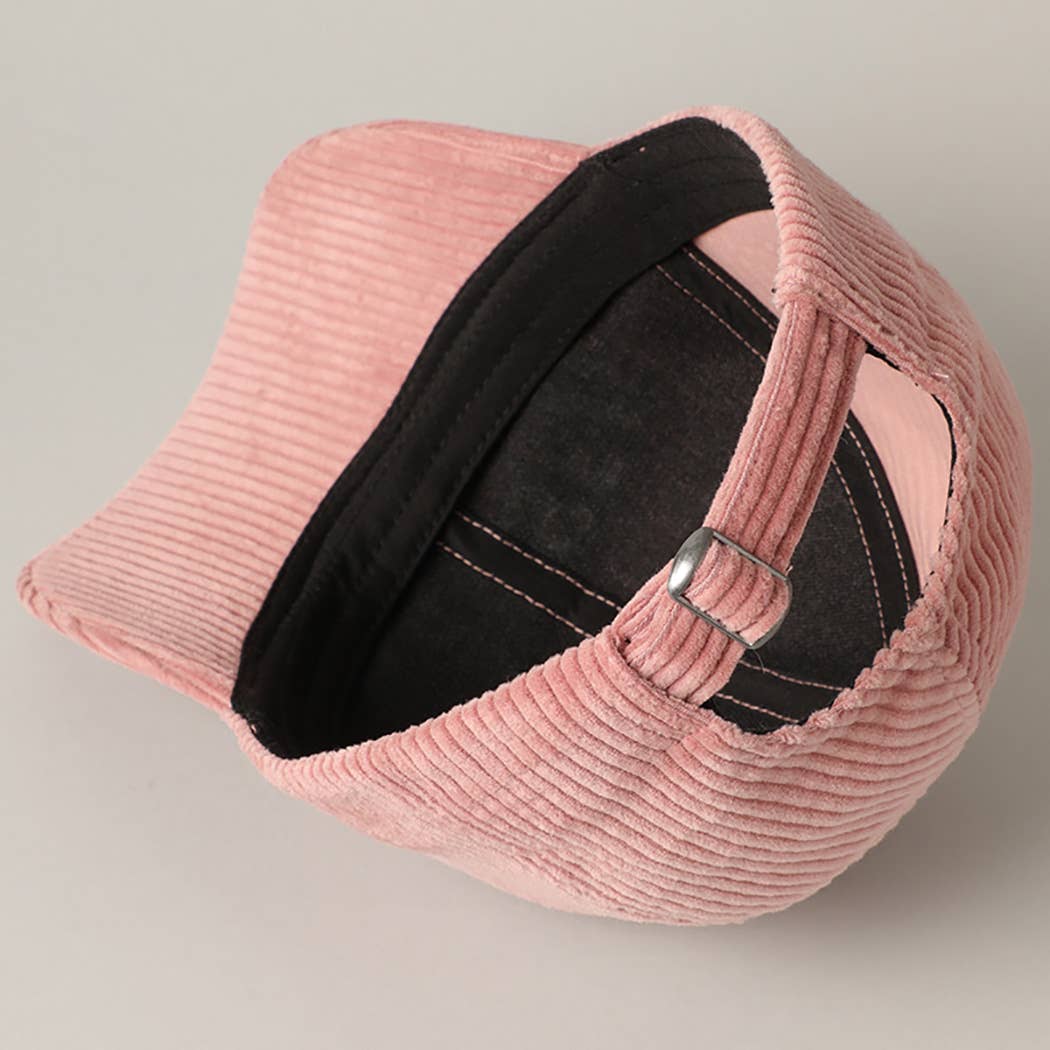 BLESSED 3D Embroidered Corduroy Baseball Cap | Toothbrush LLC