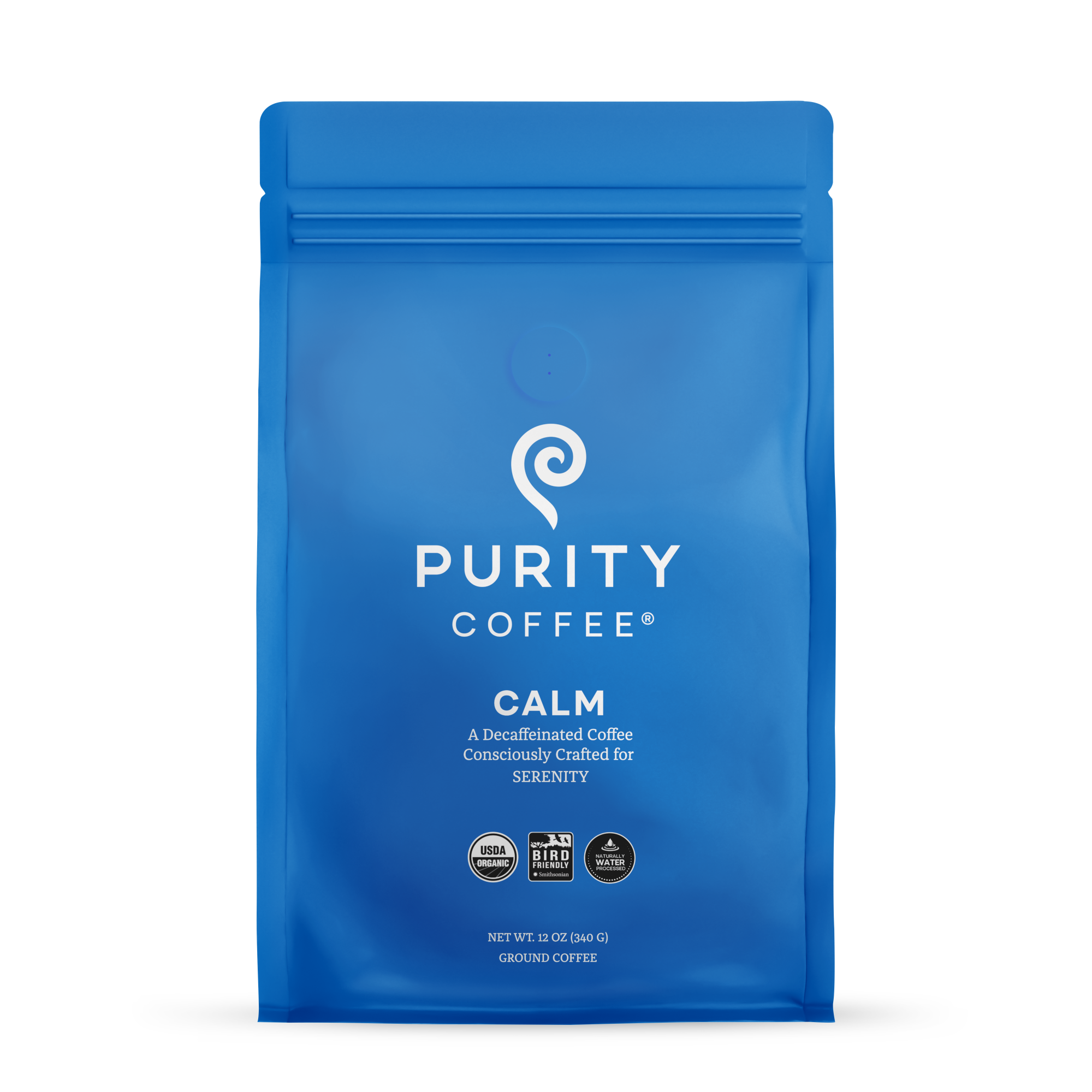 CALM: Decaf *Ground* Coffee | Purity Coffee