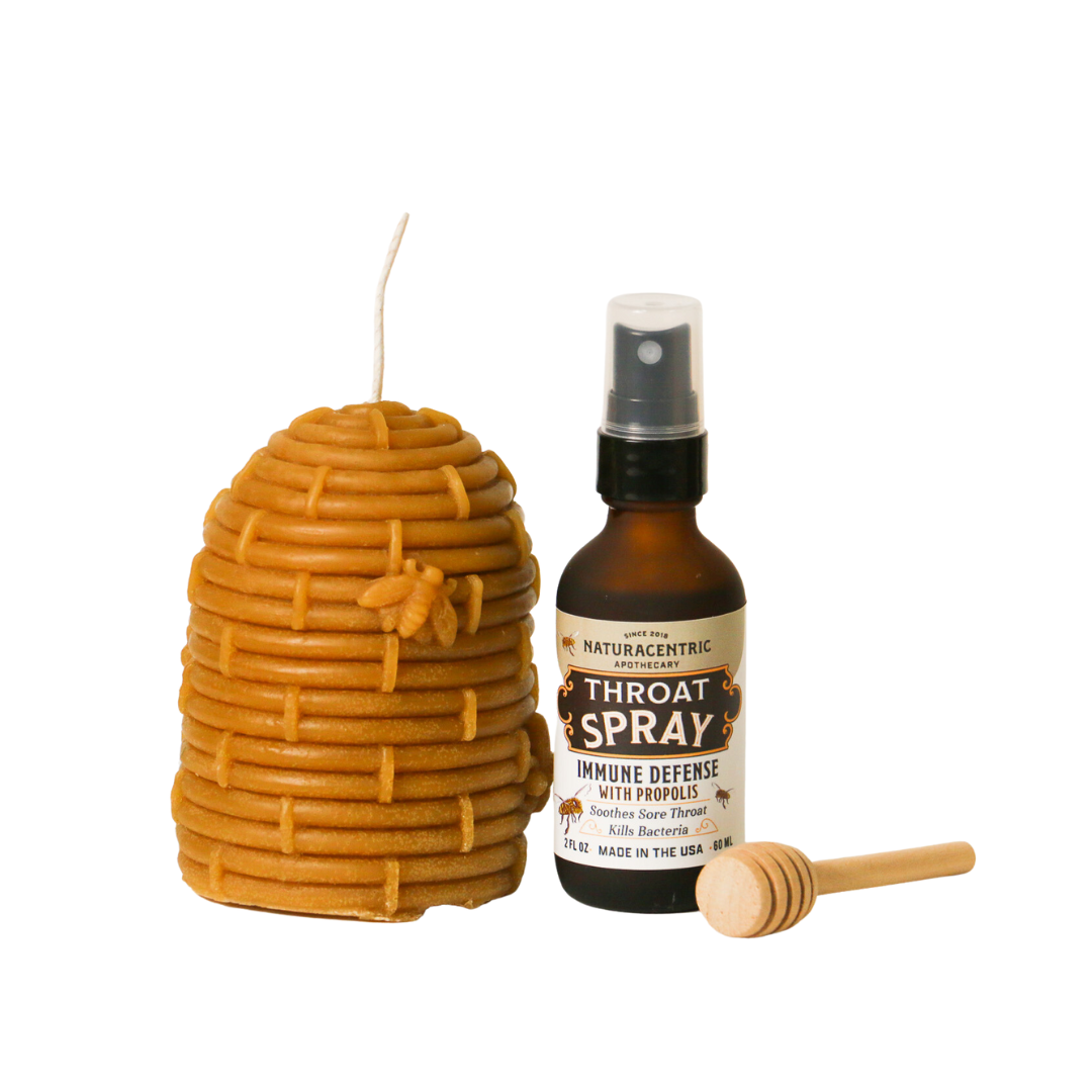 Immune Defense Throat Spray with Propolis & Honey | Naturacentric