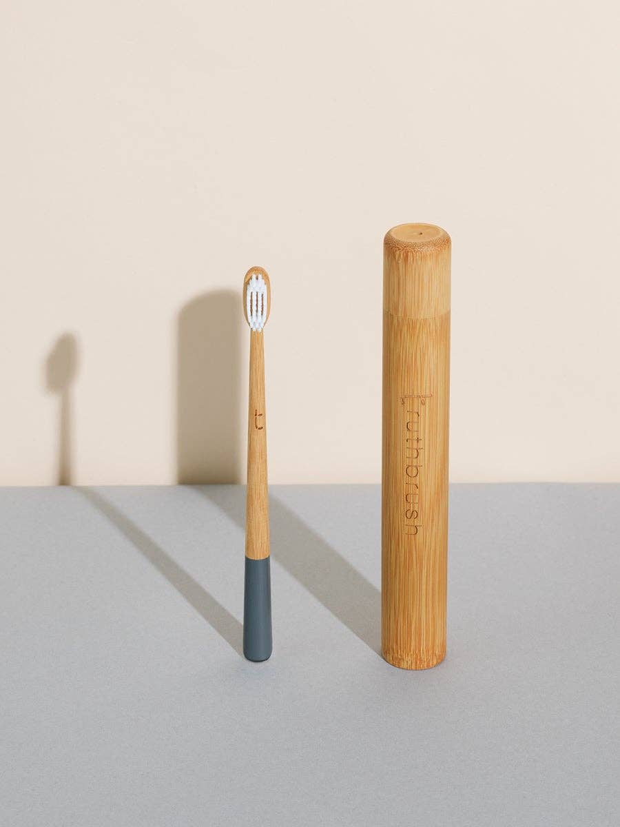 Storm Grey Truthbrush with Medium Castor Oil Bristles | Toothbrush LLC
