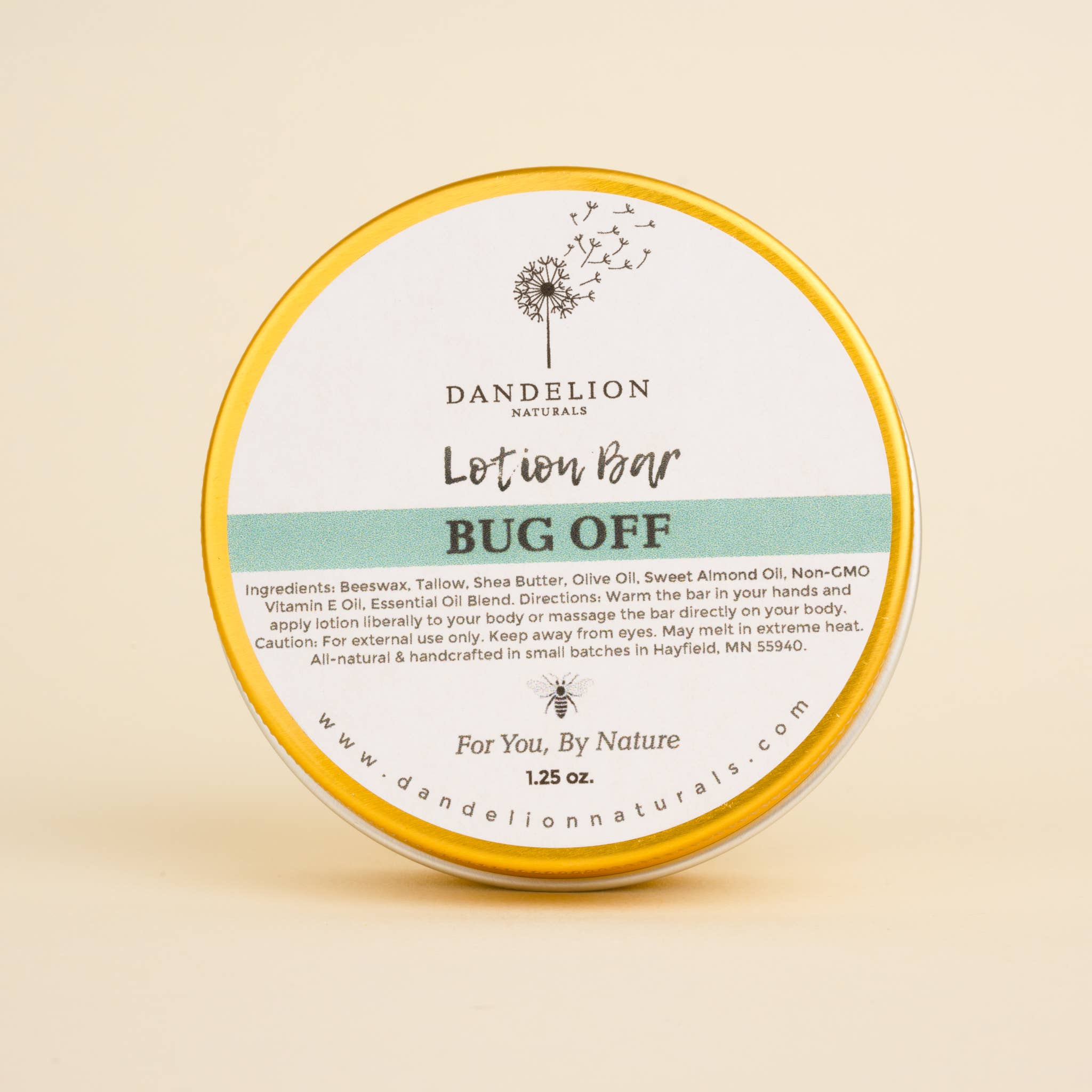 Tallow Lotion Bar Bug Repellant | Dandelion Naturals