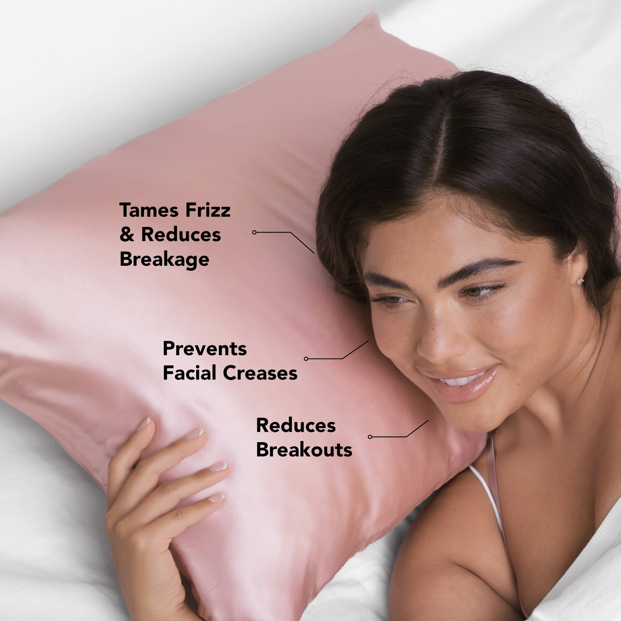 Satin Pillowcase Standard - Blush | KITSCH