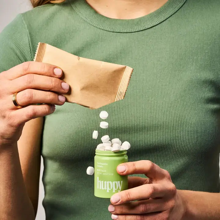 Fluoride-Free Toothpaste Tablets Peppermint | Huppy