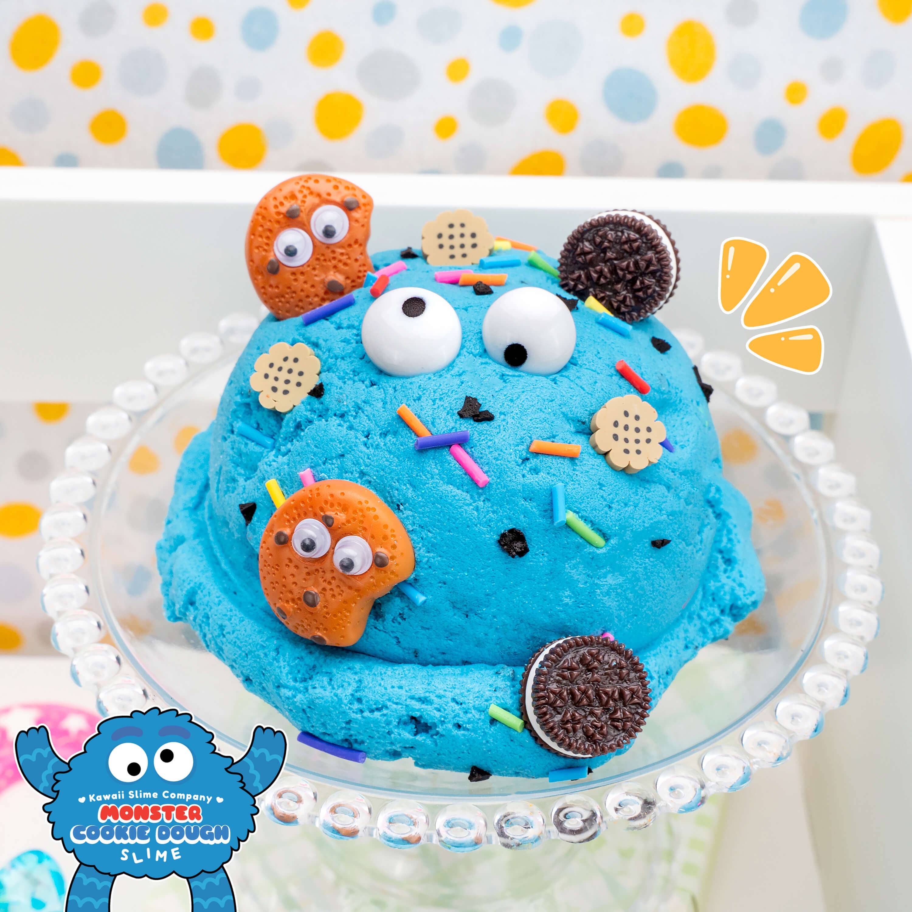 Monster Cookie Dough Signature Dome™ Slime | Kawaii Slime
