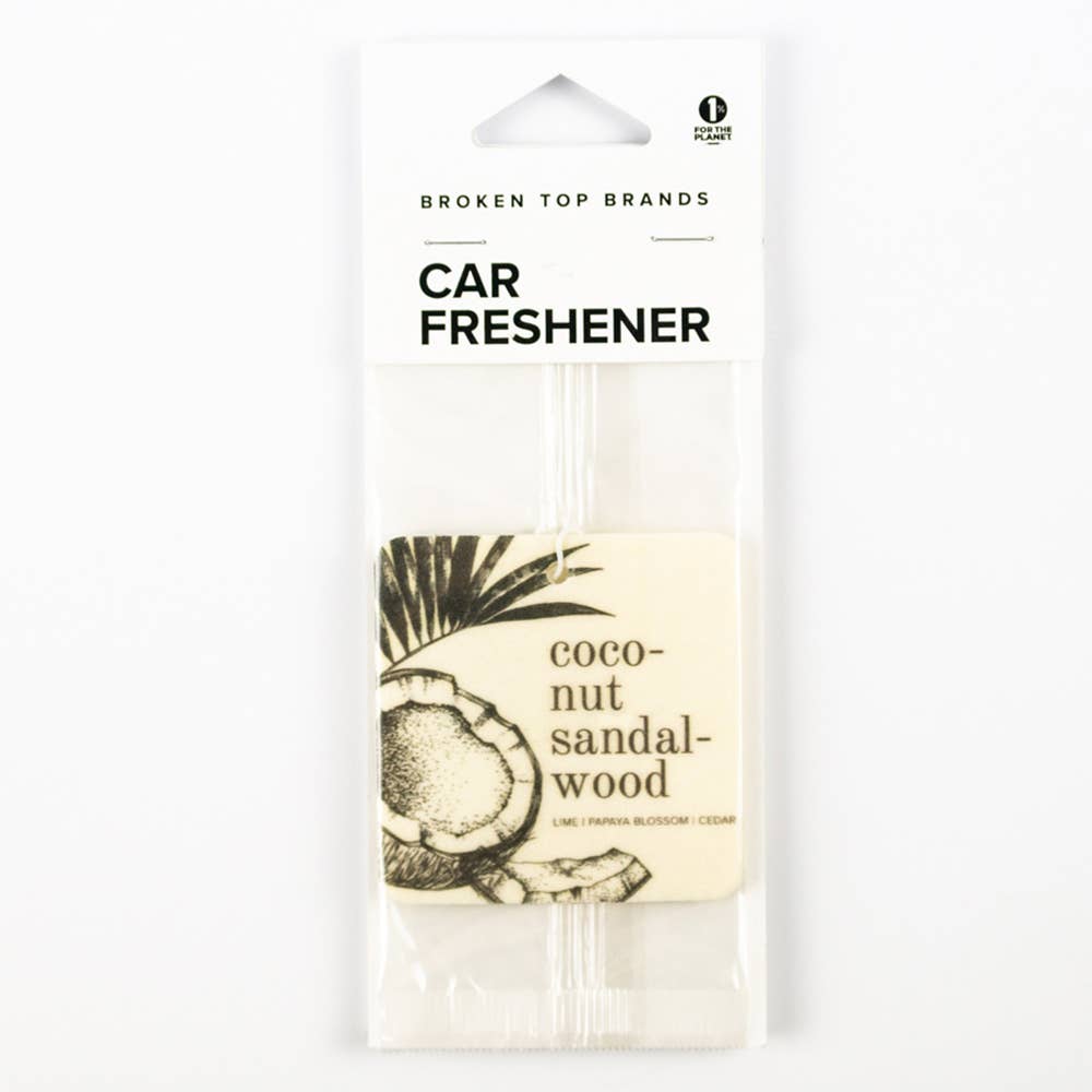 Car Fresheners Coconut Sandalwood  | Broken Top