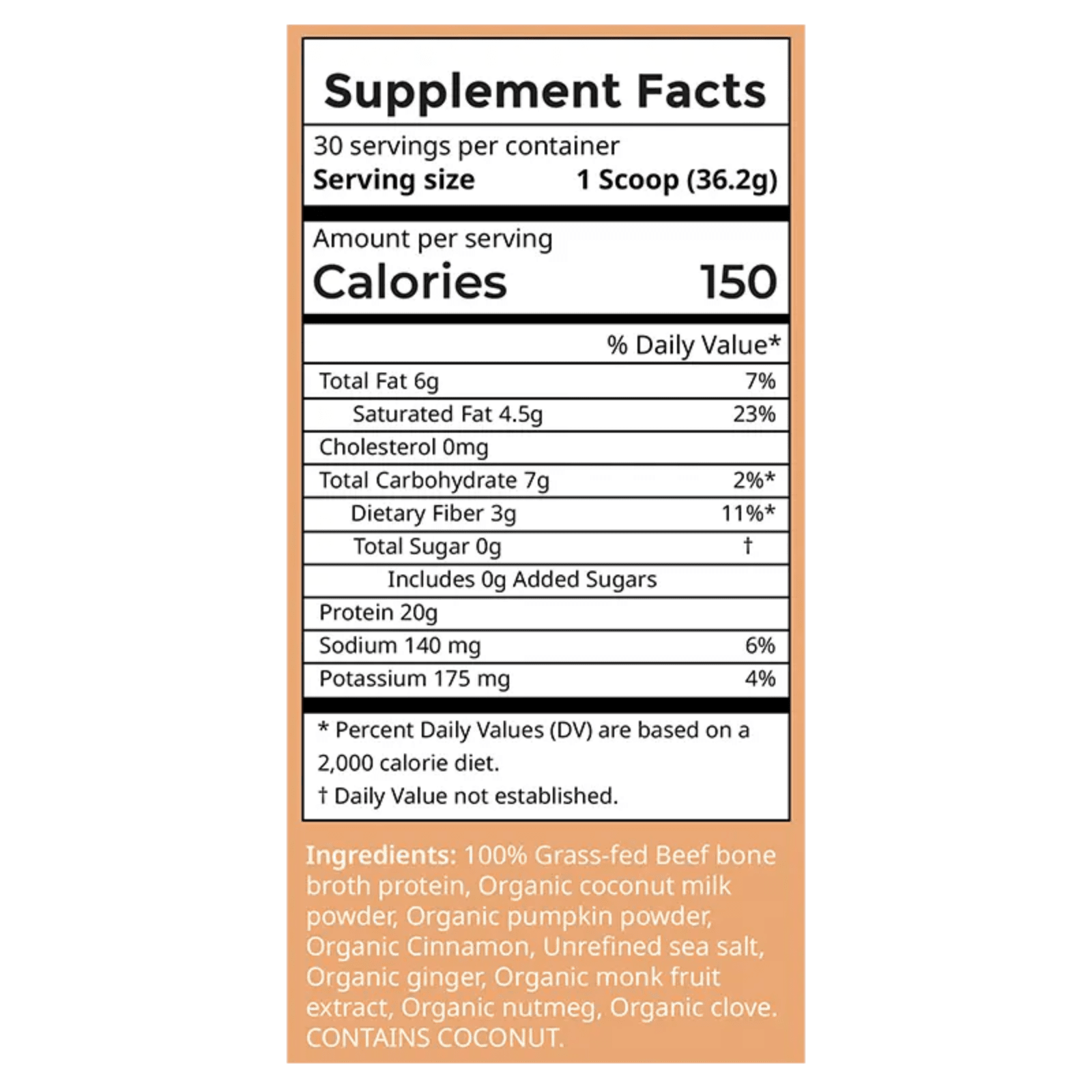 Pumpkin Spice Bone Broth Protein | Taylor Dukes Wellness