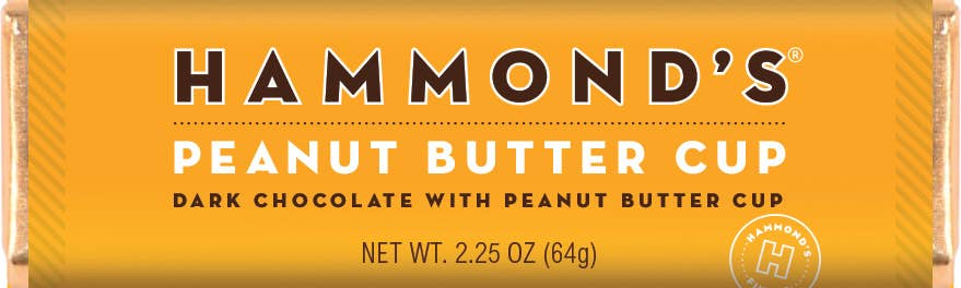 Peanut Butter Cup Dark Chocolate Candy Bar | Hammond's
