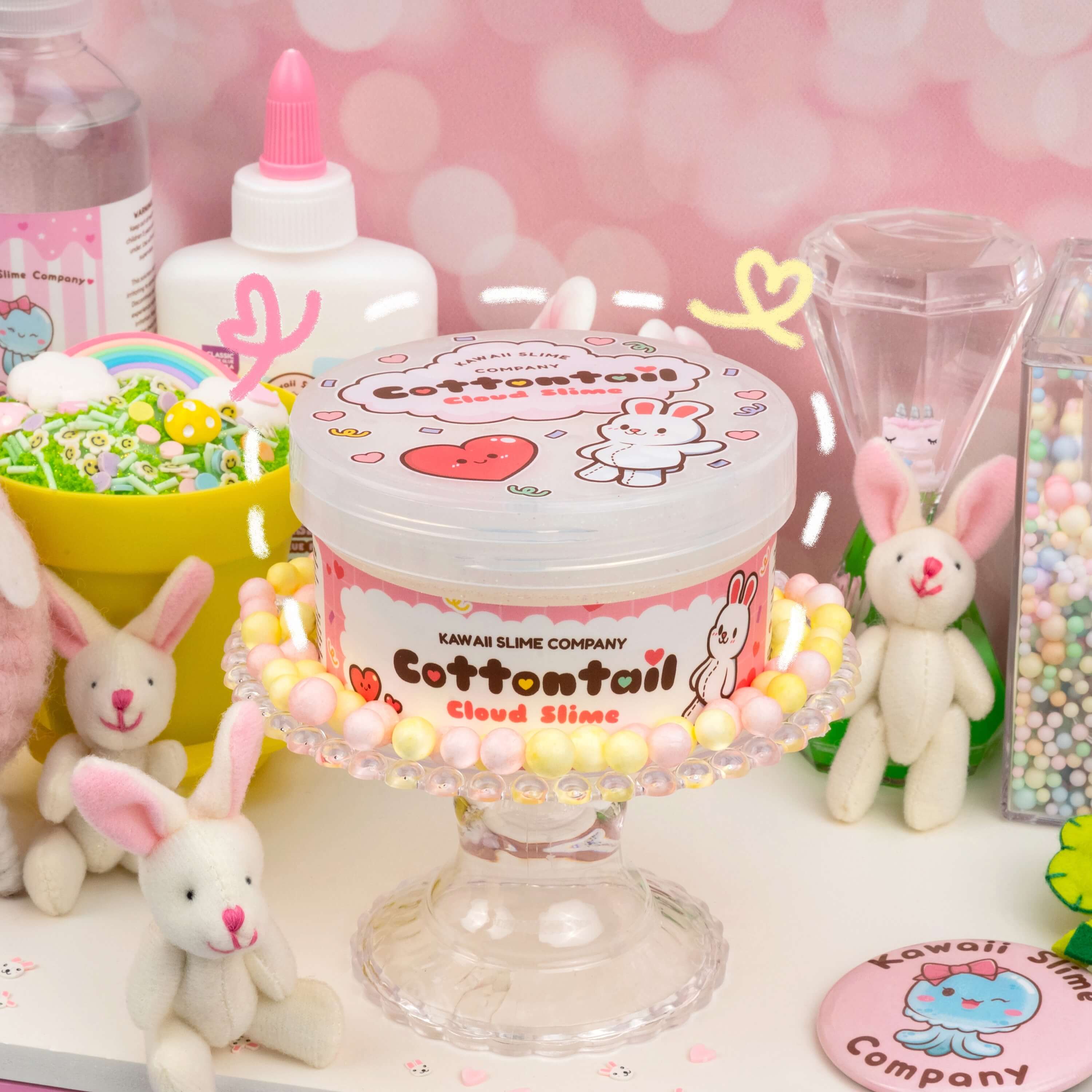 Cottontail Cloud Signature Dome™ Slime | Kawaii Slime