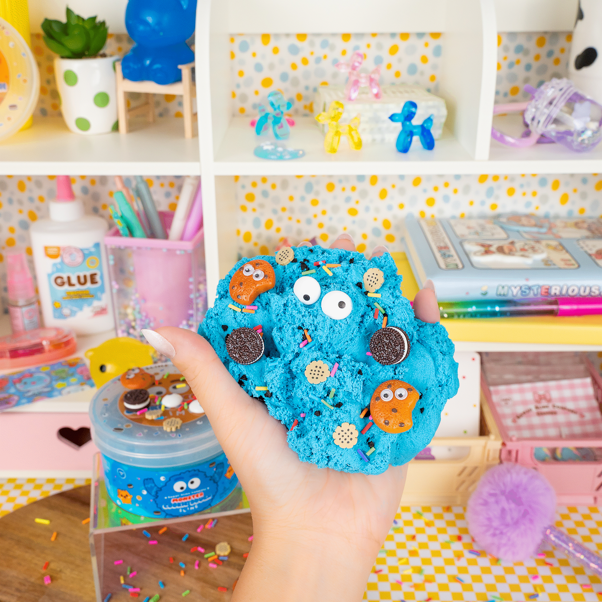 Monster Cookie Dough Signature Dome™ Slime | Kawaii Slime