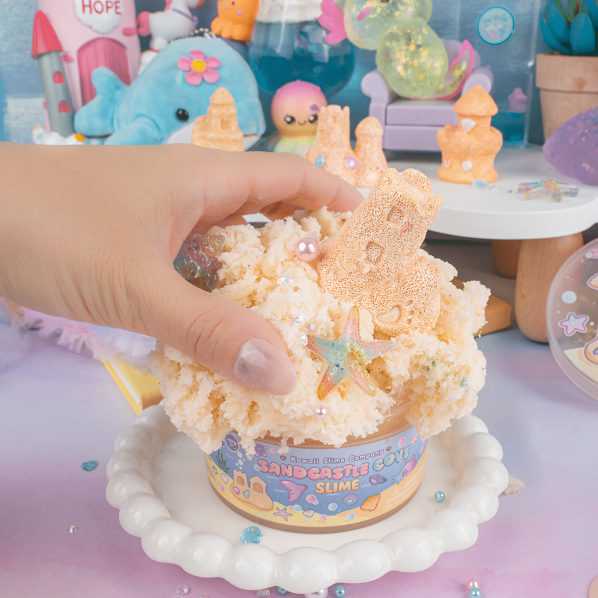 Sandcastle Cove Signature Dome™ Slime | Kawaii Slime