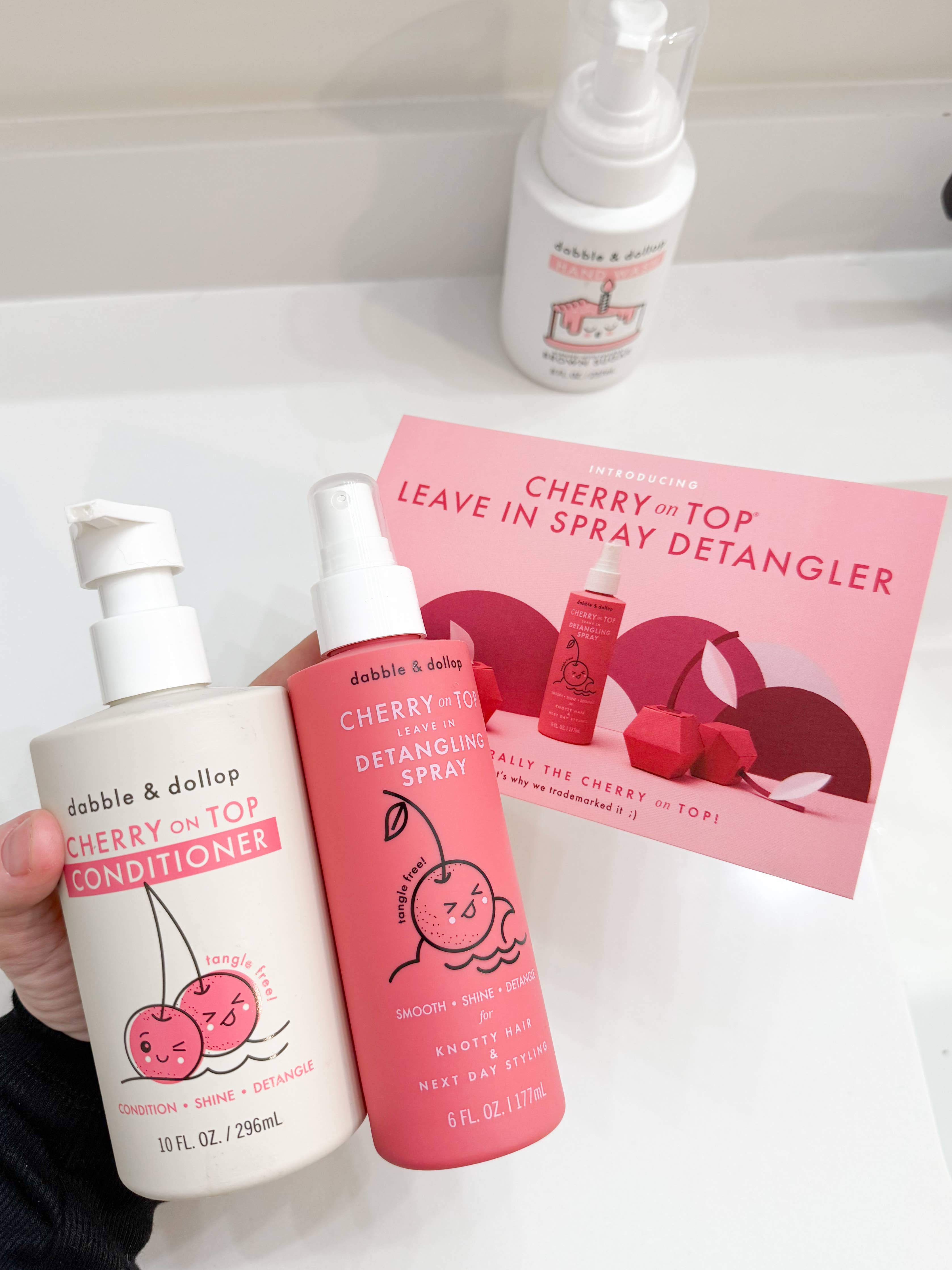 Cherry on Top Hair Detangling & Conditioning Spray | Dabble & Dollup