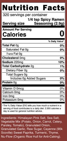 Spicy Ramen Seasoning | Clean Monday Meals