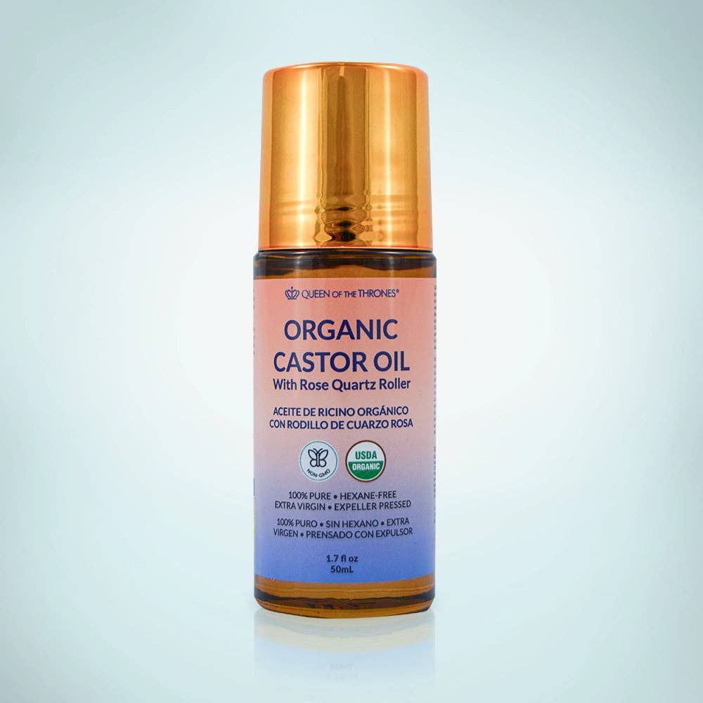 Organic Castor Oil Roll-On 1.7oz | Queen of the Thrones