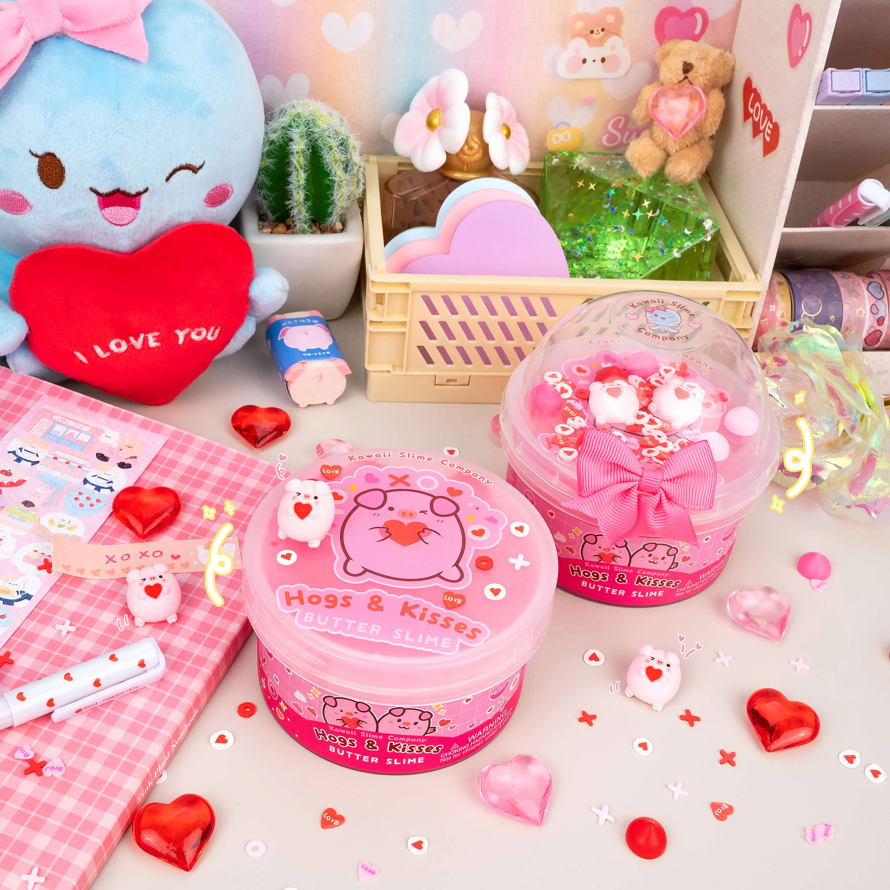Hogs & Kisses Butter Signature Dome™ Slime | Kawaii Slime