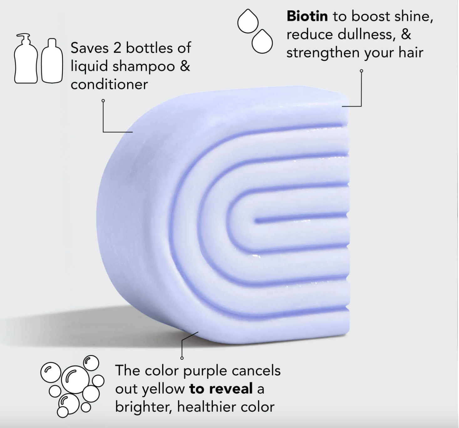 Purple Toning Solid Conditioner Bar | Kitsch