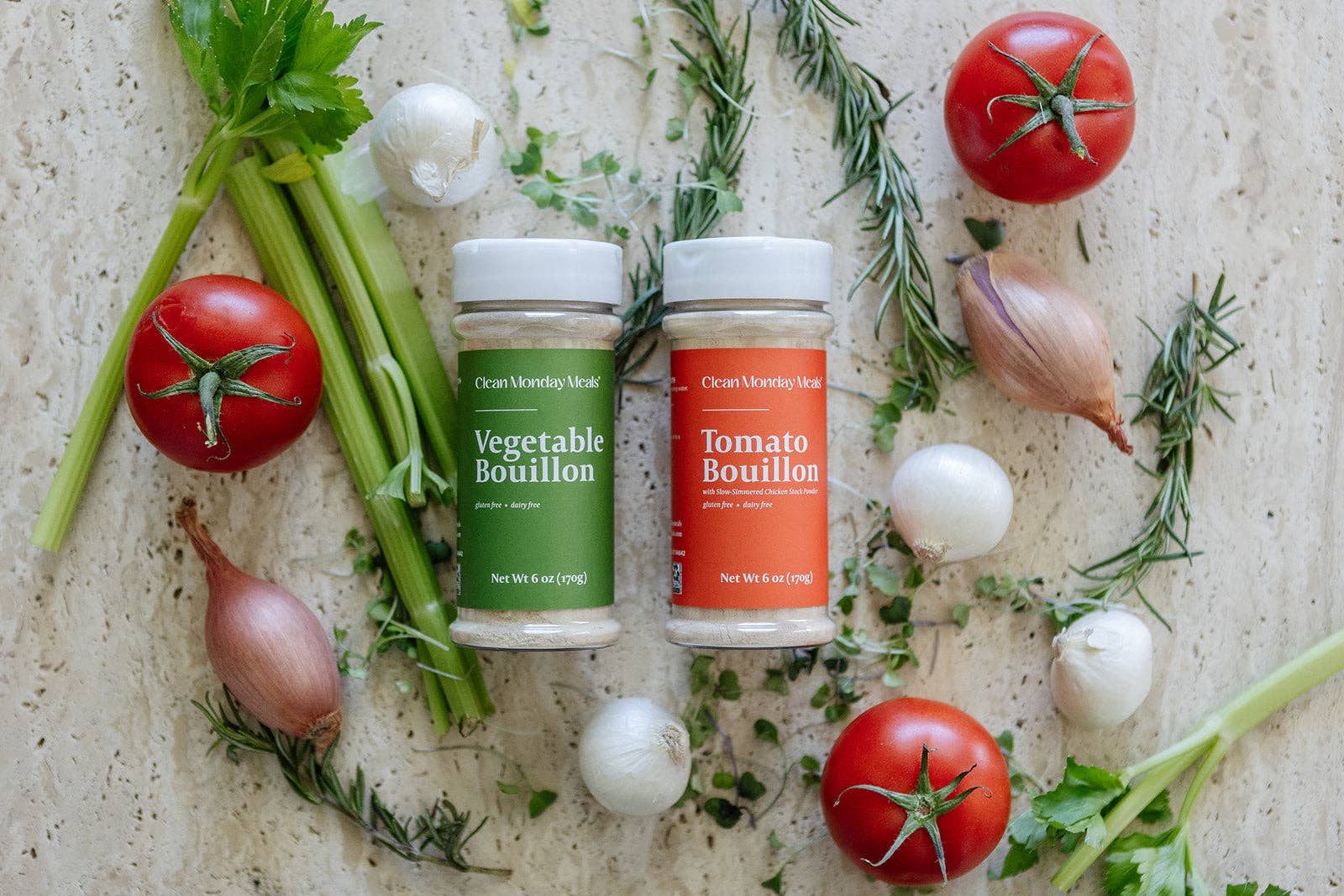 Tomato Bouillon with Slow Simmered Chicken Stock Powder | Clean Monday Meals
