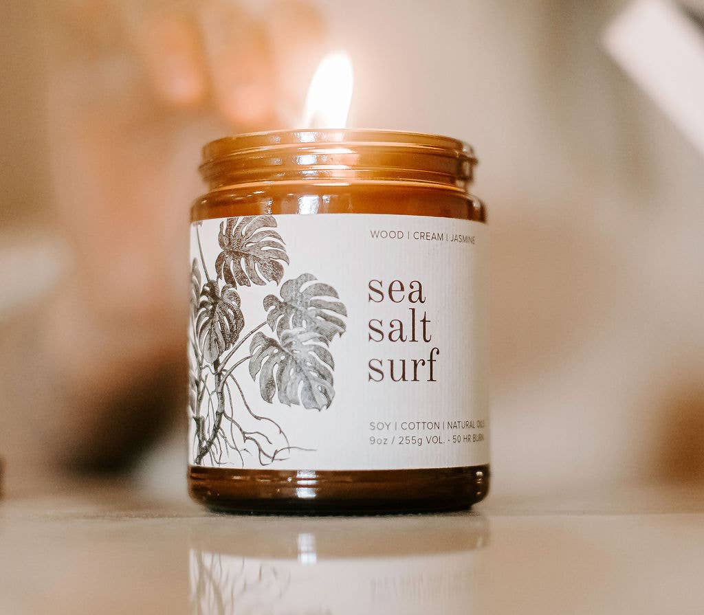 Sea Salt Surf Natural Soy Candle 9 oz | Broken Top