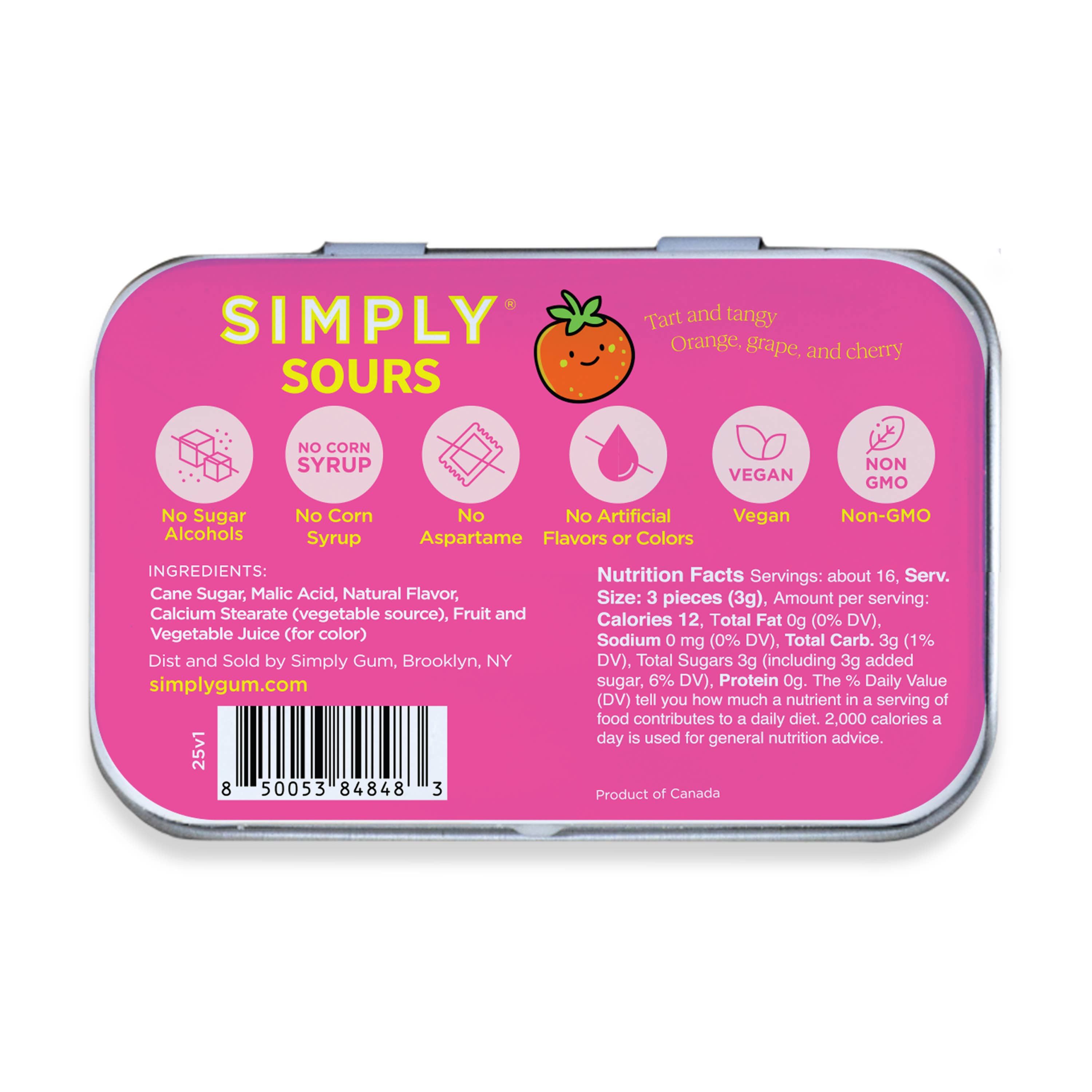 Simply Sours - Fruit Punch | Simply Gum