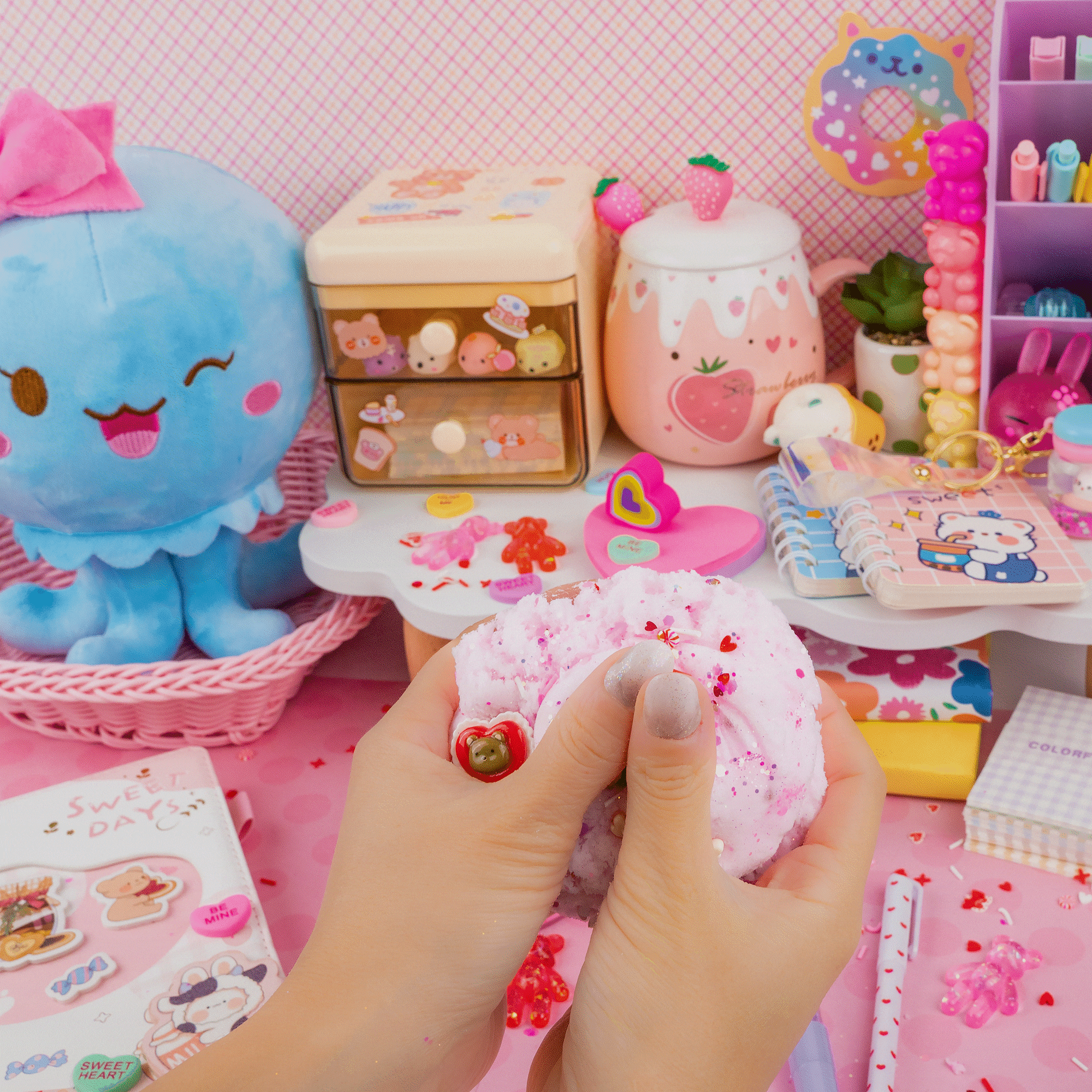 I Love You Beary Much Cloud Signature Dome™ Slime | Kawaii Slime