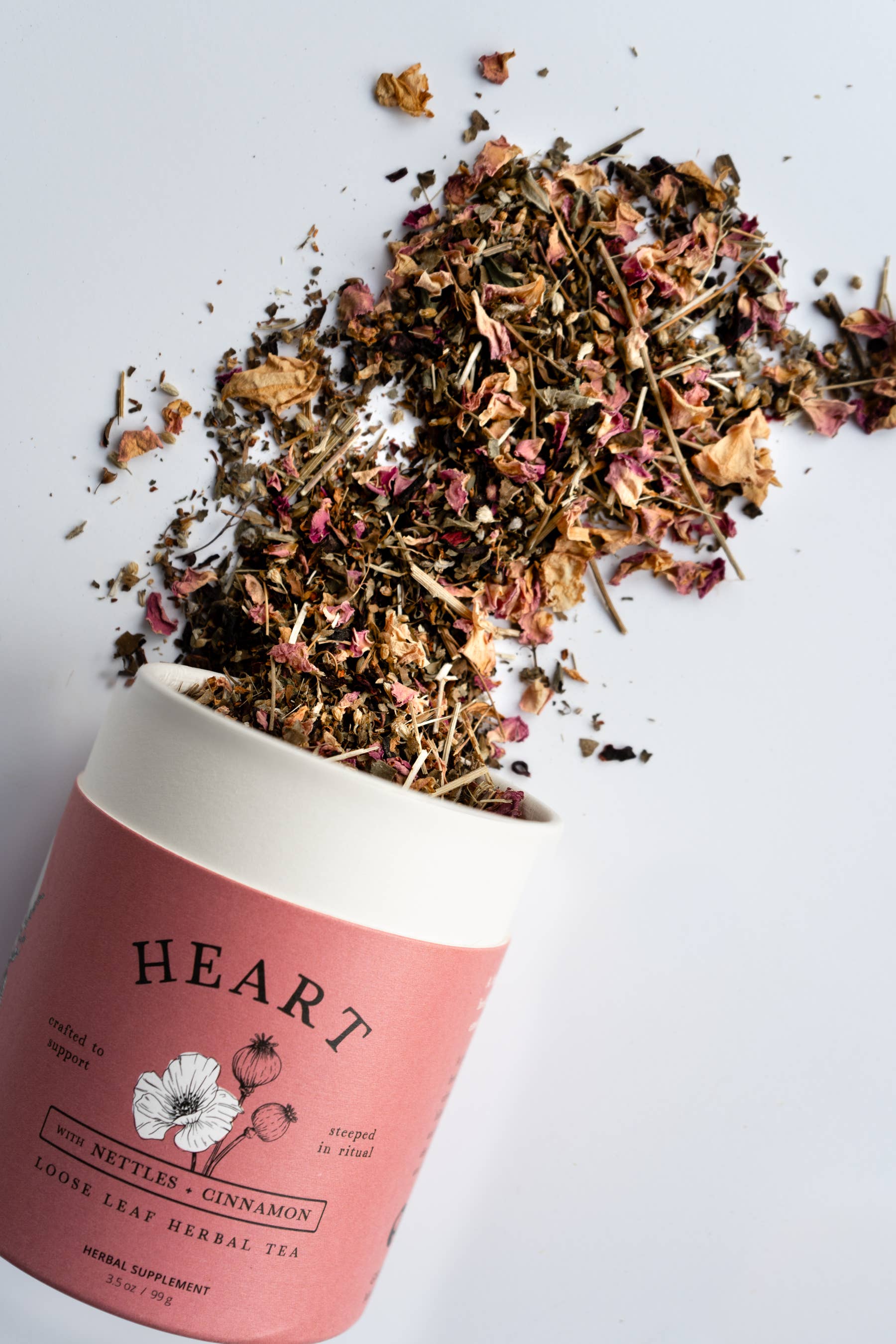 Heart Loose Leaf Herbal Tea | Emotional Wellness & Support | Growing Up Rooted