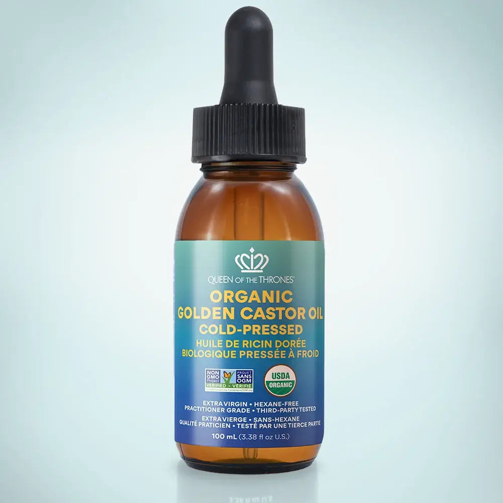 Organic Golden Castor Oil with Dropper 100mL