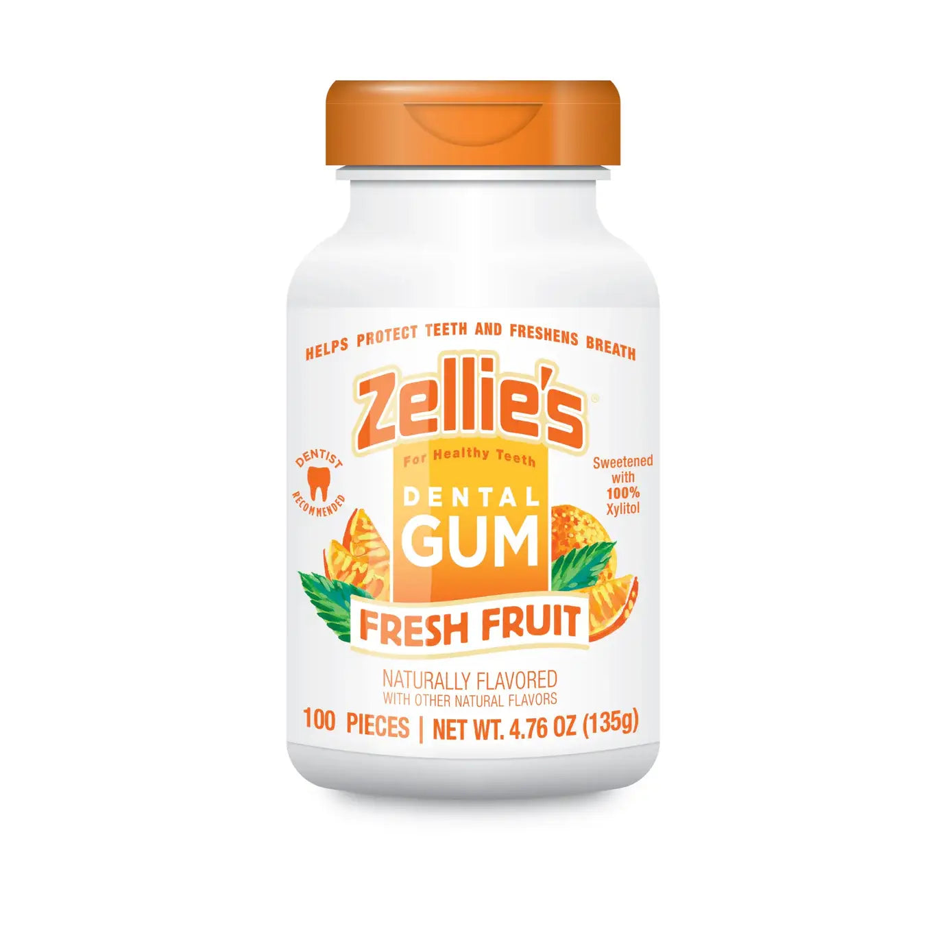 Zellie's Xylitol Dental Gum - Fresh Fruit | Zellies