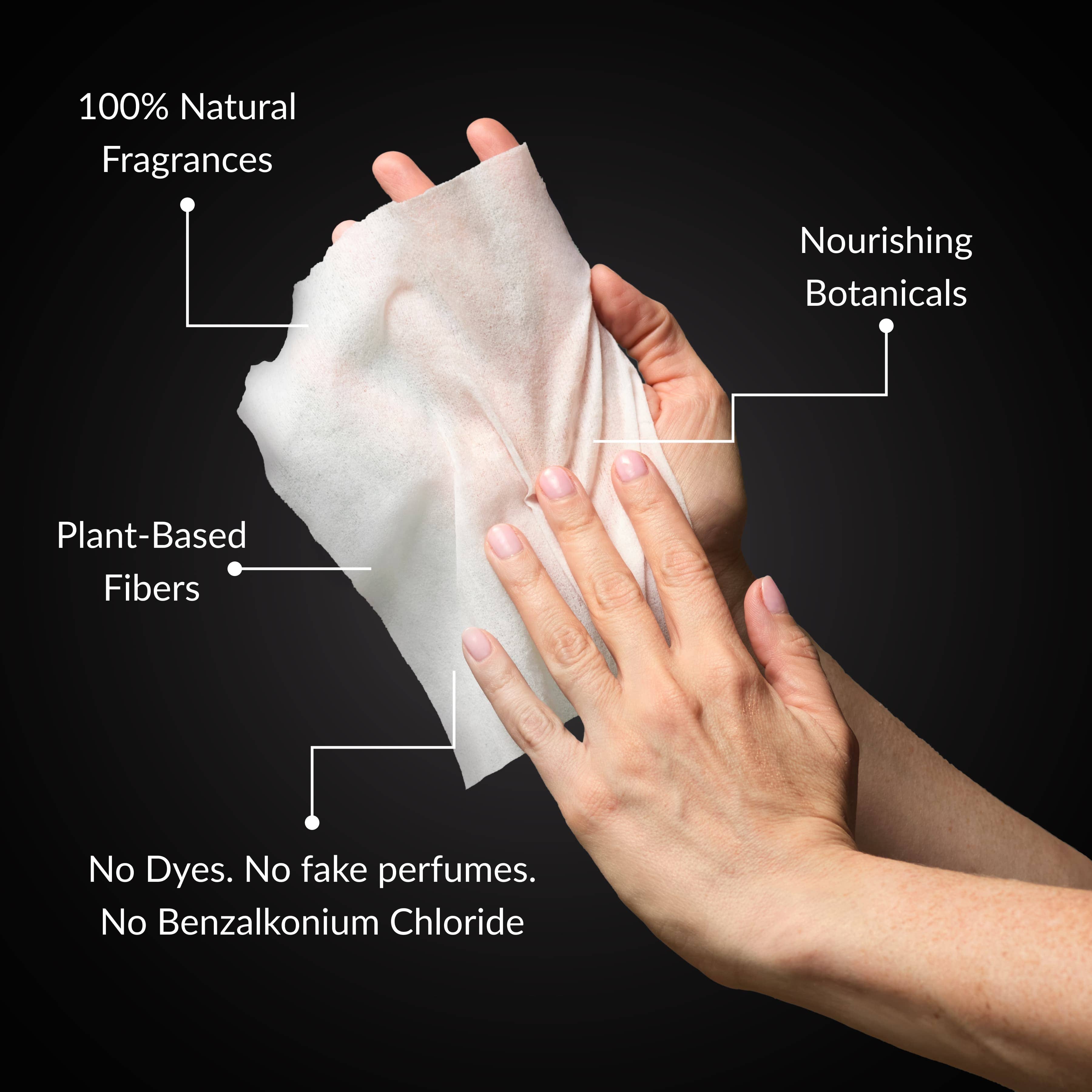 Bergamot Nourishing Hand Sanitizing Travel Wipes | Noshinku