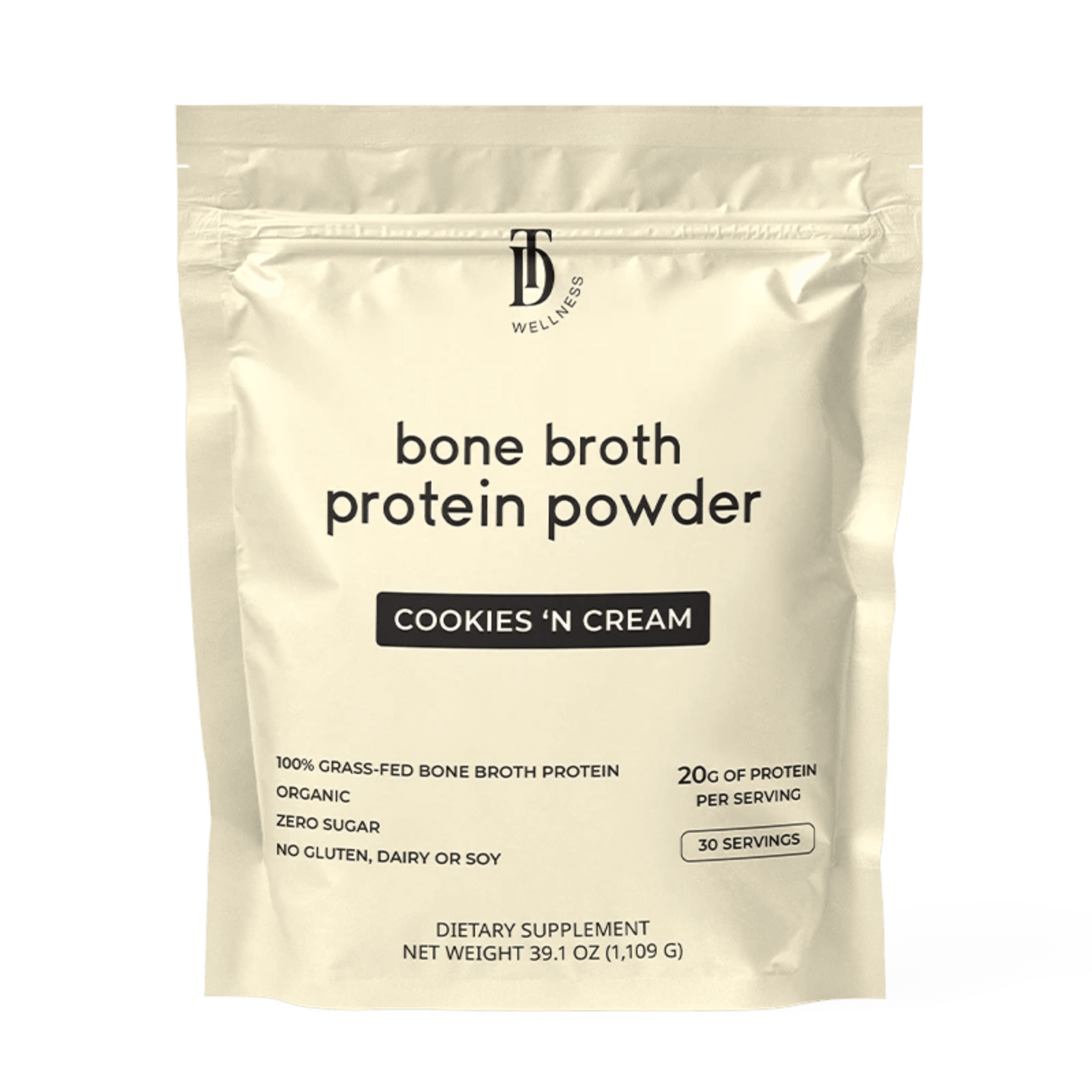 Cookies 'N Cream Bone Broth Protein | Taylor Dukes Wellness